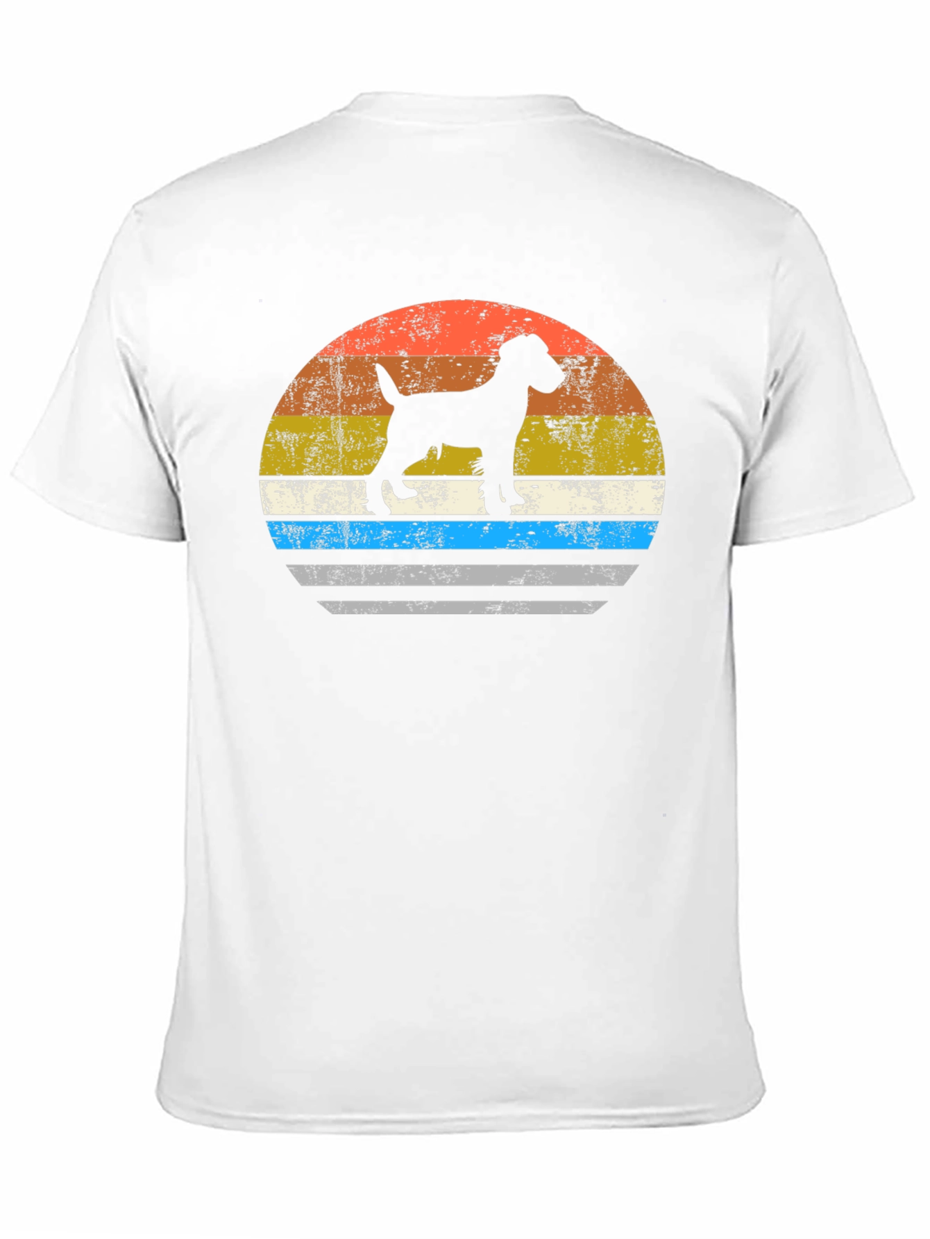 Black Retro Dog Silhouette Graphic Tee view 11