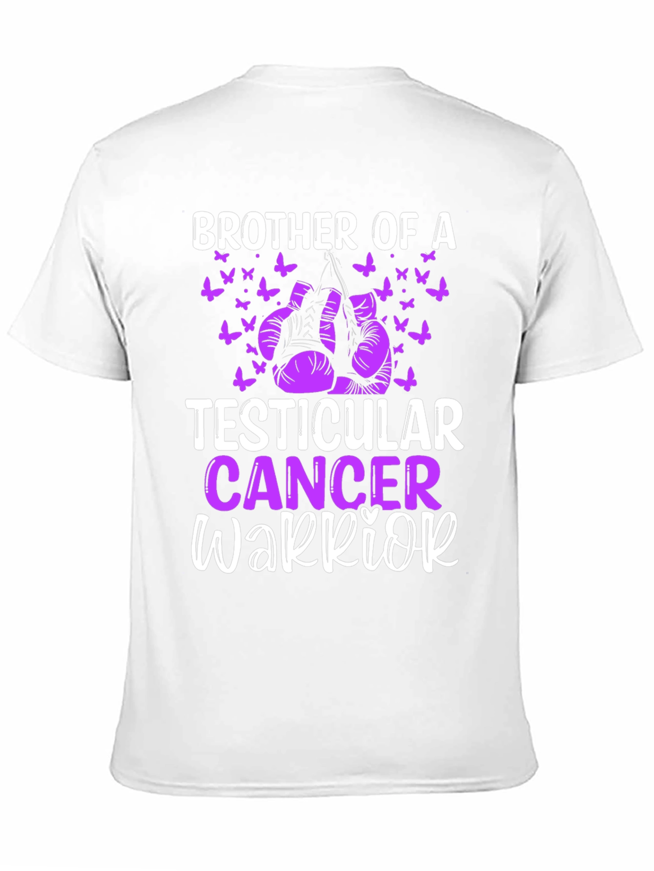 Black Brother of a Testicular Cancer Warrior T-Shirt view 11