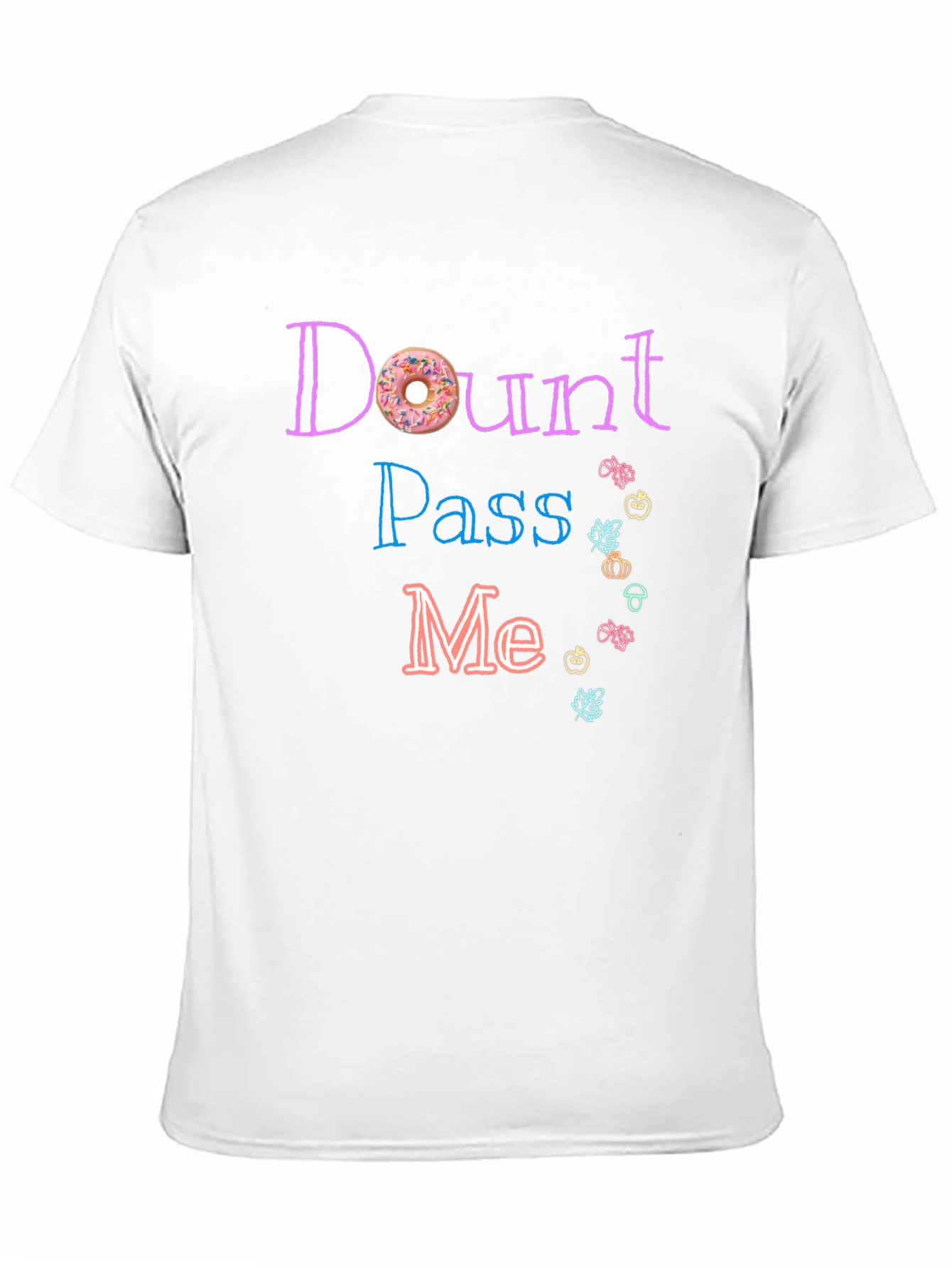 Black Donut Pass Me T-Shirt - Funny Foodie Tee view 11