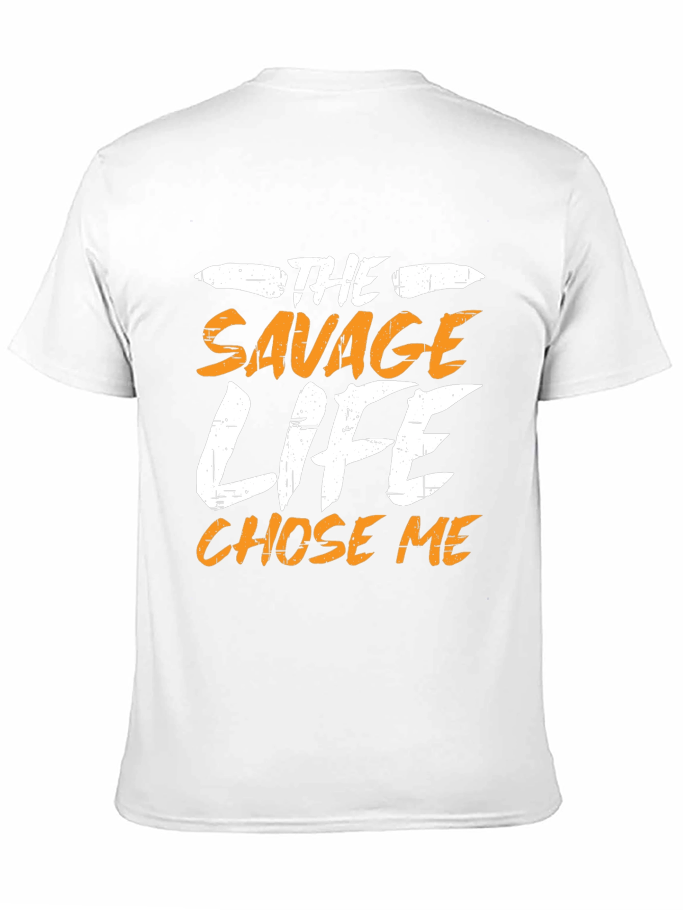 Black Savage Life Men's Graphic T-Shirt - Black view 11