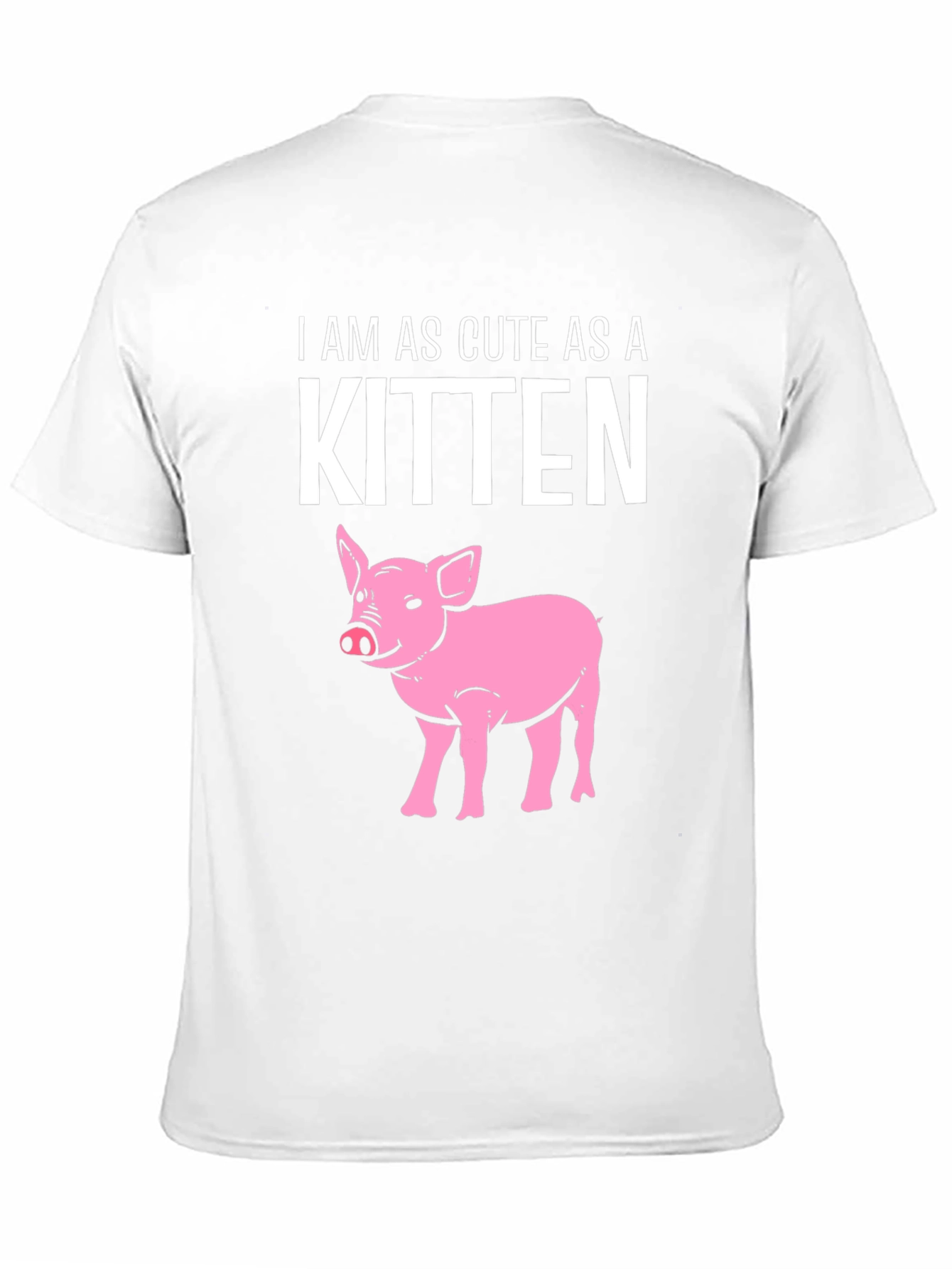 Black Cute Piglet T-Shirt view 11