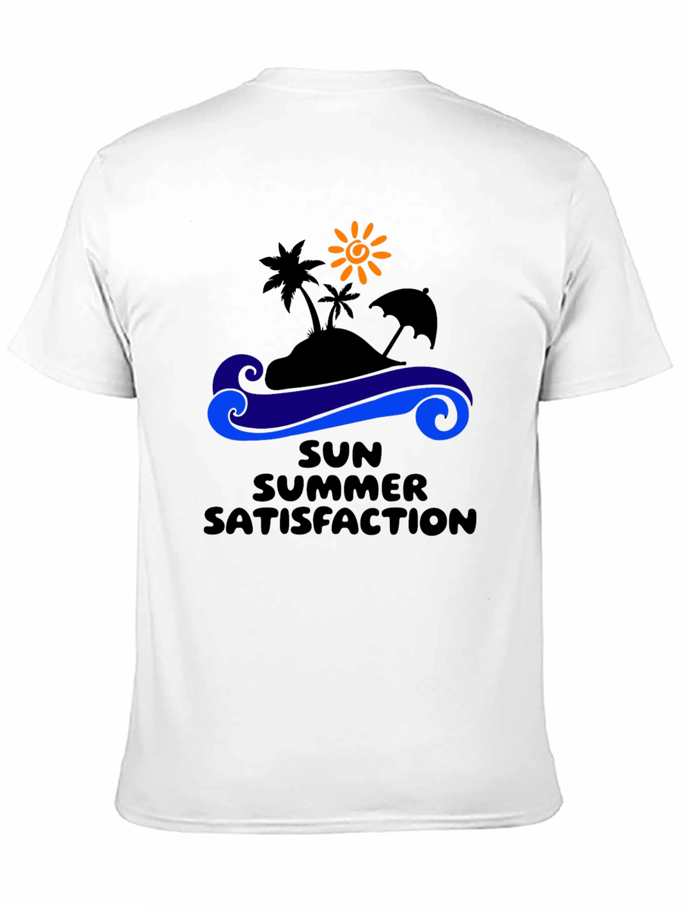 Black Summer Satisfaction Black Graphic T-Shirt view 11