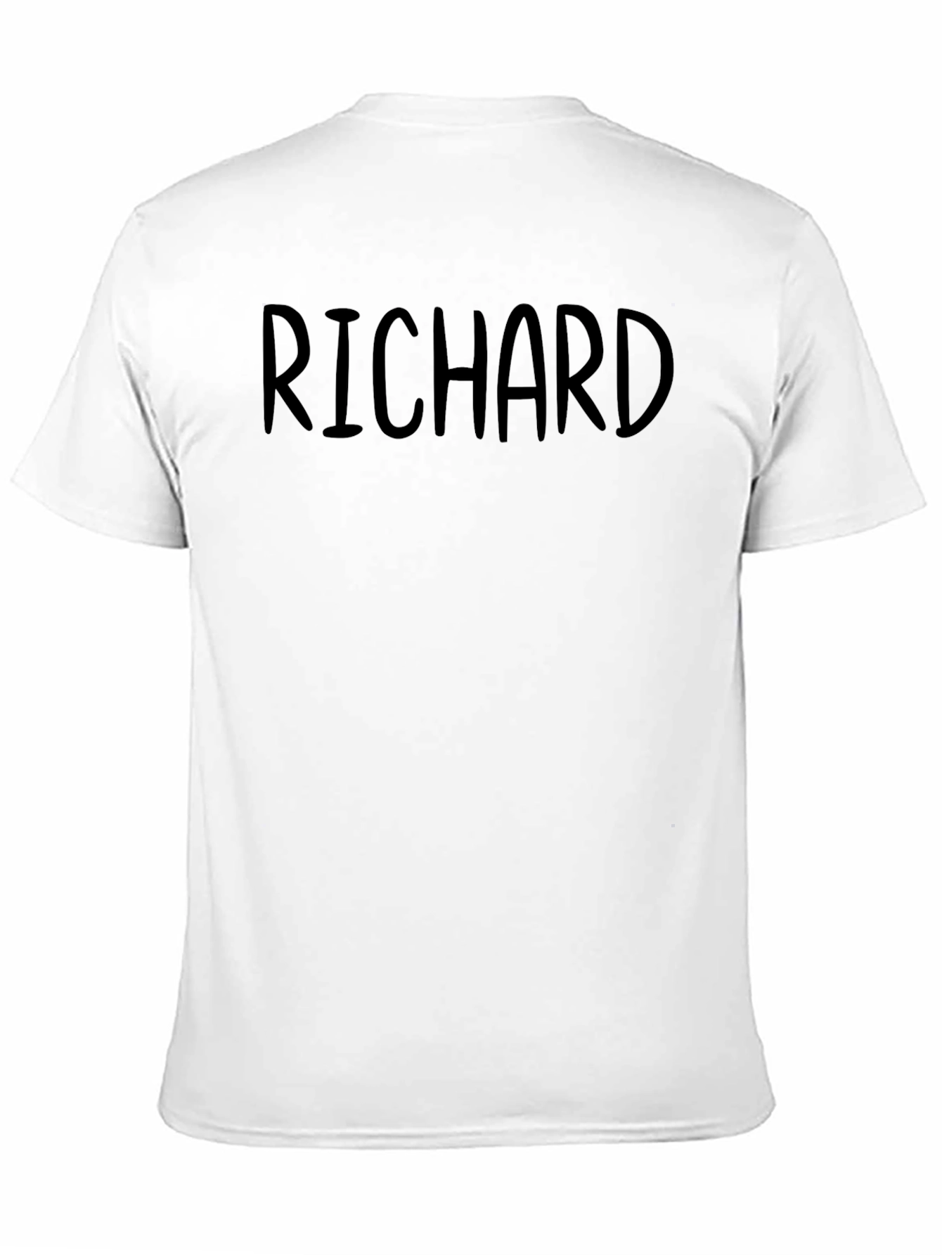 Black Richard T-Shirt - Black Crew Neck Tee view 11