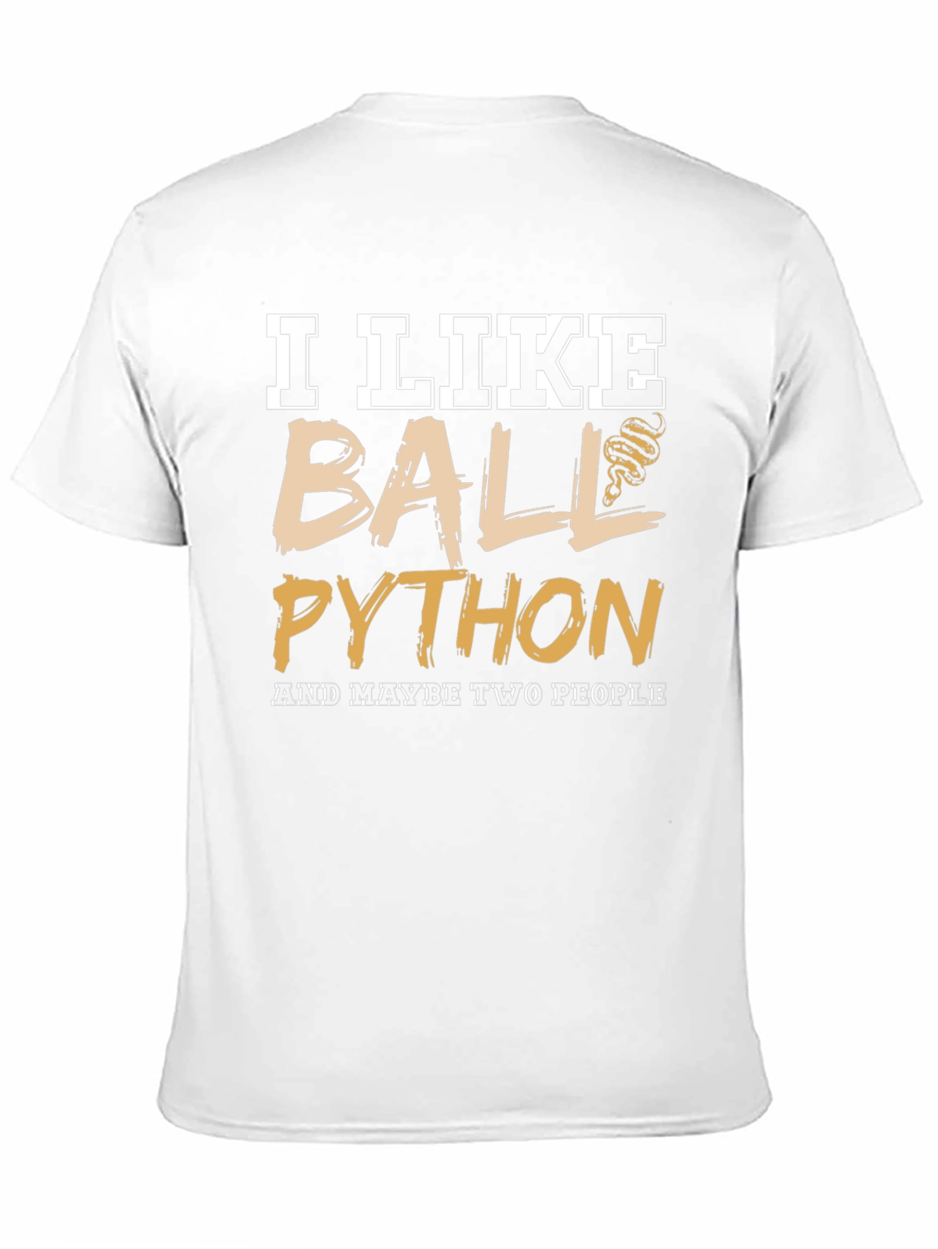 Black I Like Ball Python T-Shirt view 11
