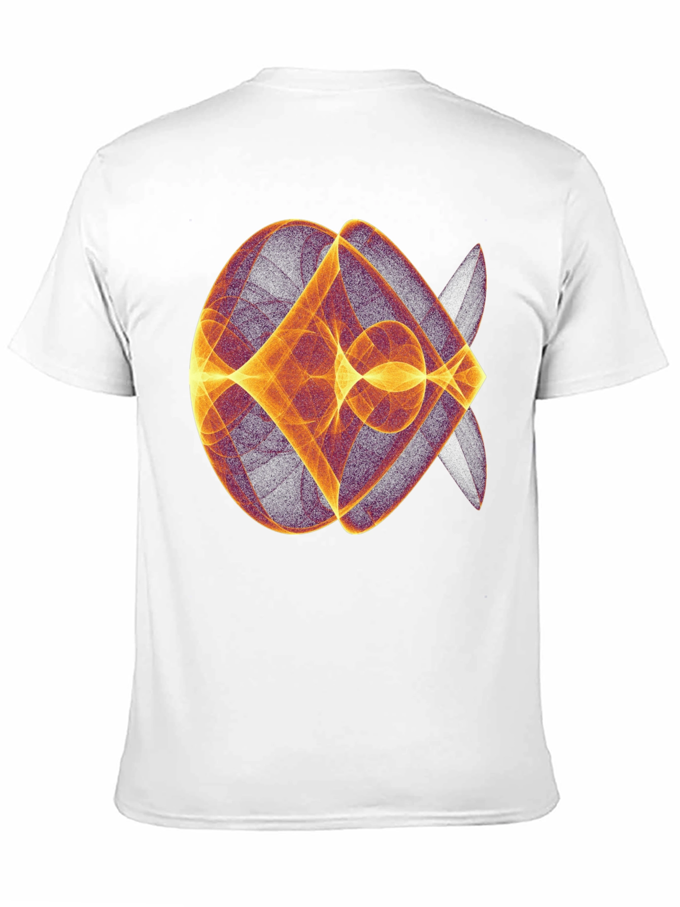 Black Abstract Geometric Graphic Print Black T-Shirt view 11