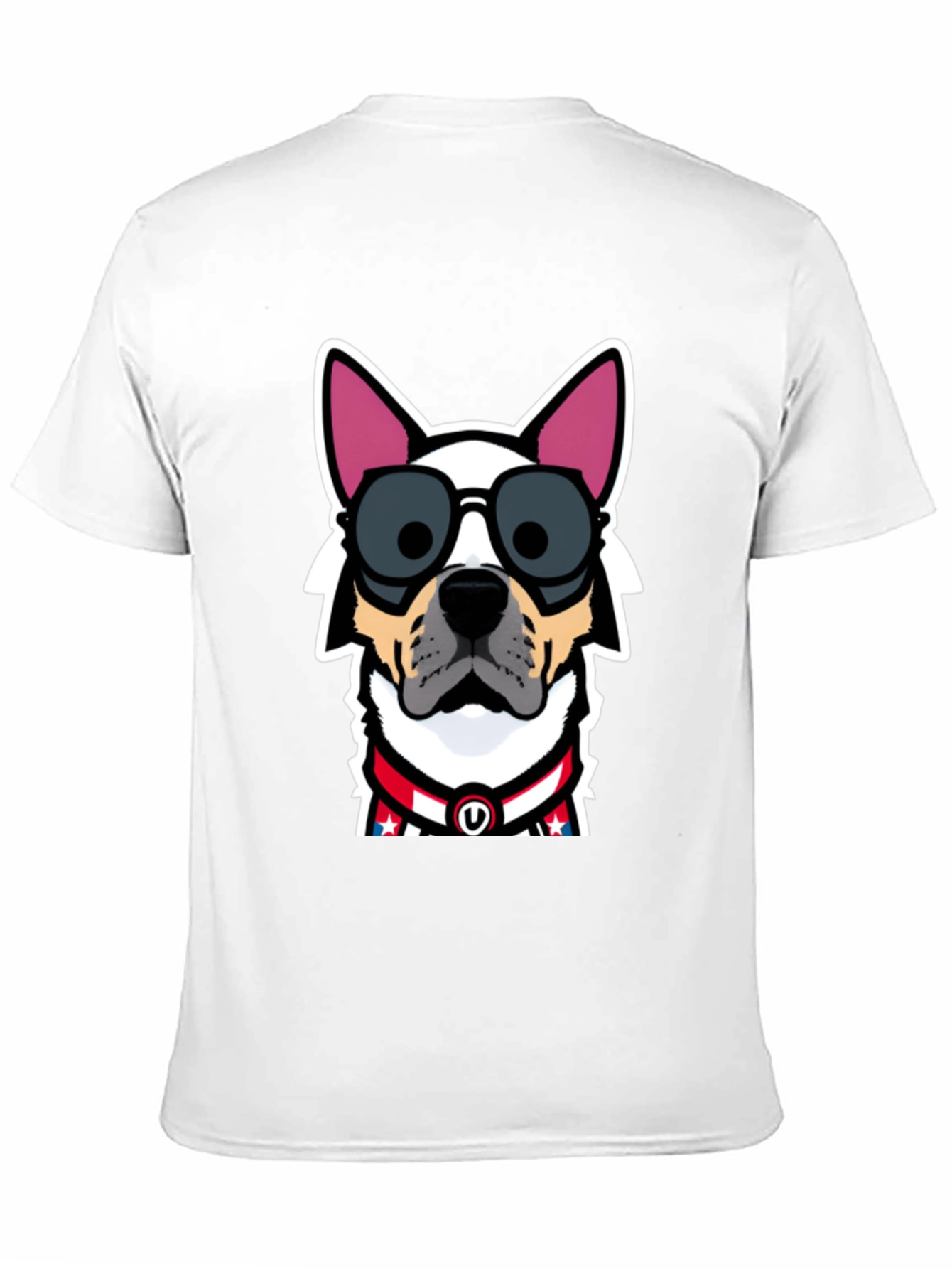 Black Cool Dog Graphic Tee - Patriotic Pup view 11