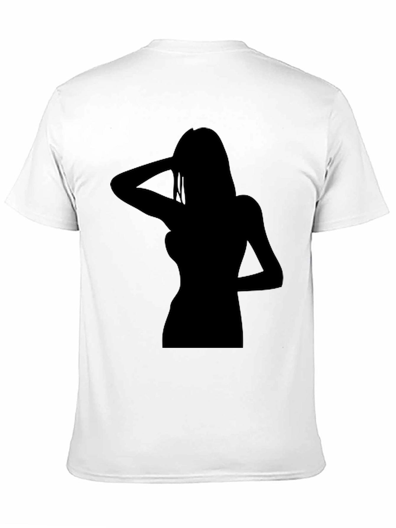 Black Silhouette Graphic Tee - Classic Black T-Shirt view 11