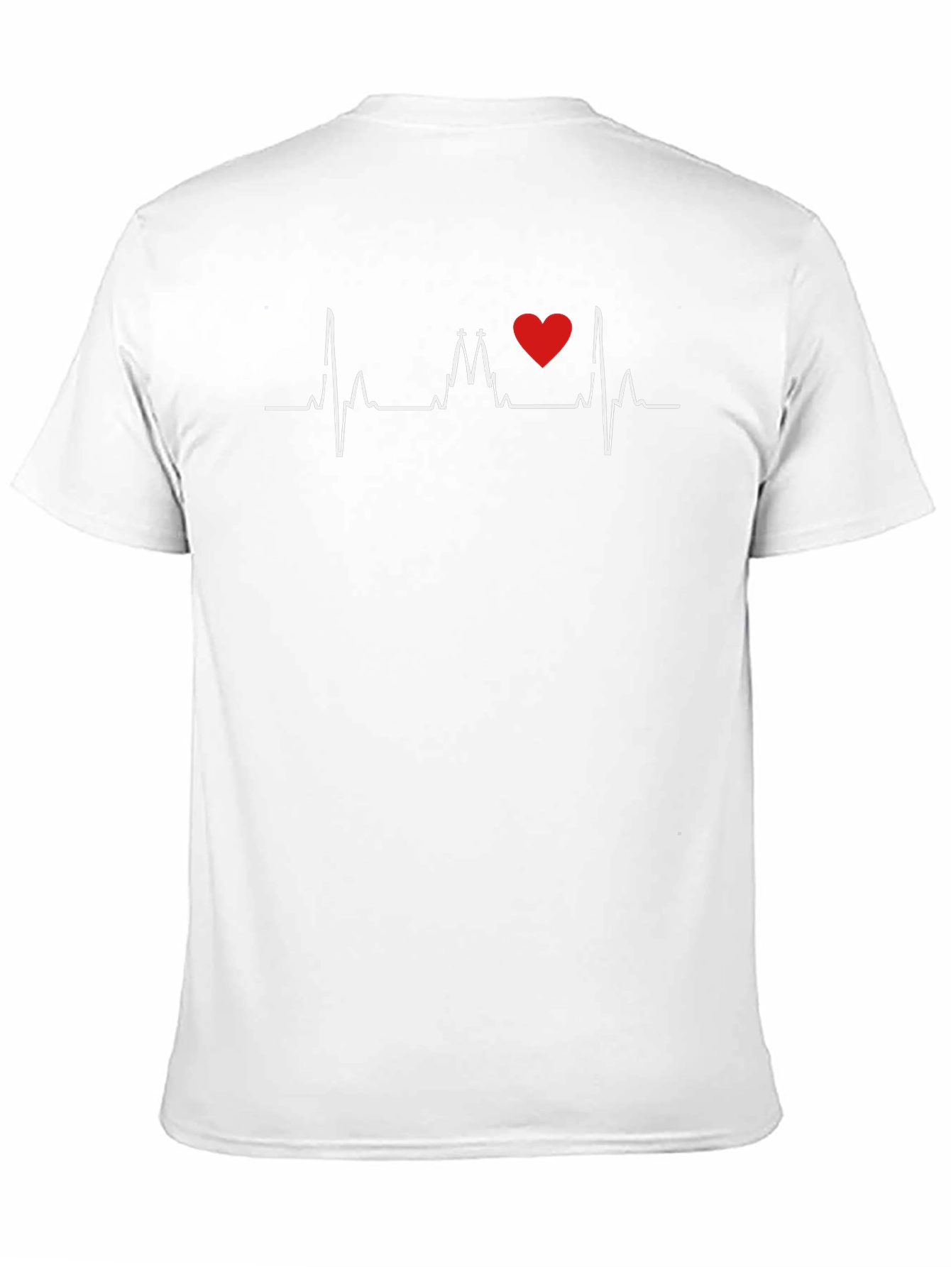 Black Heartbeat Church Love Graphic Tee view 11