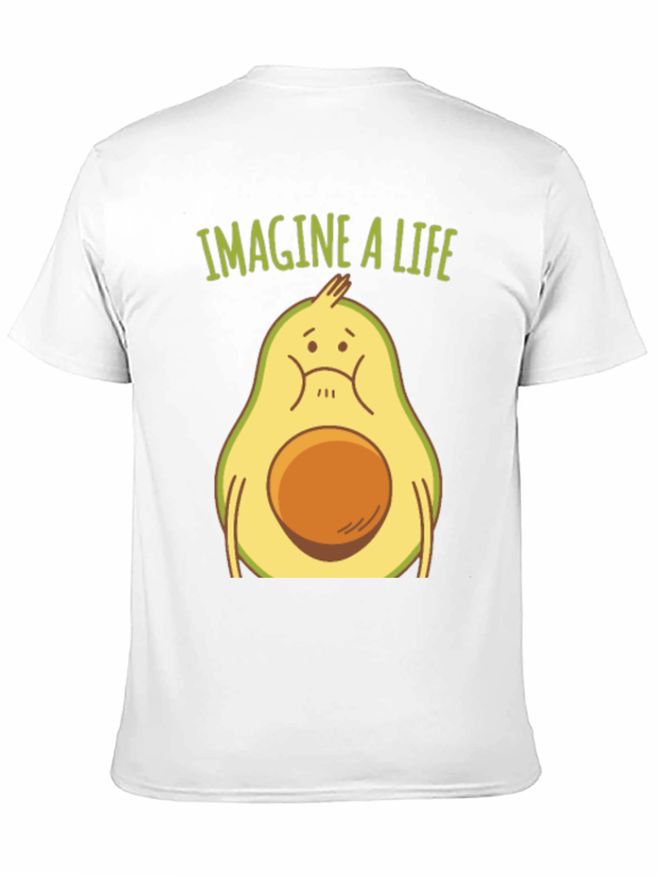 Black Imagine a Life Avocado Graphic Tee - Unisex view 11