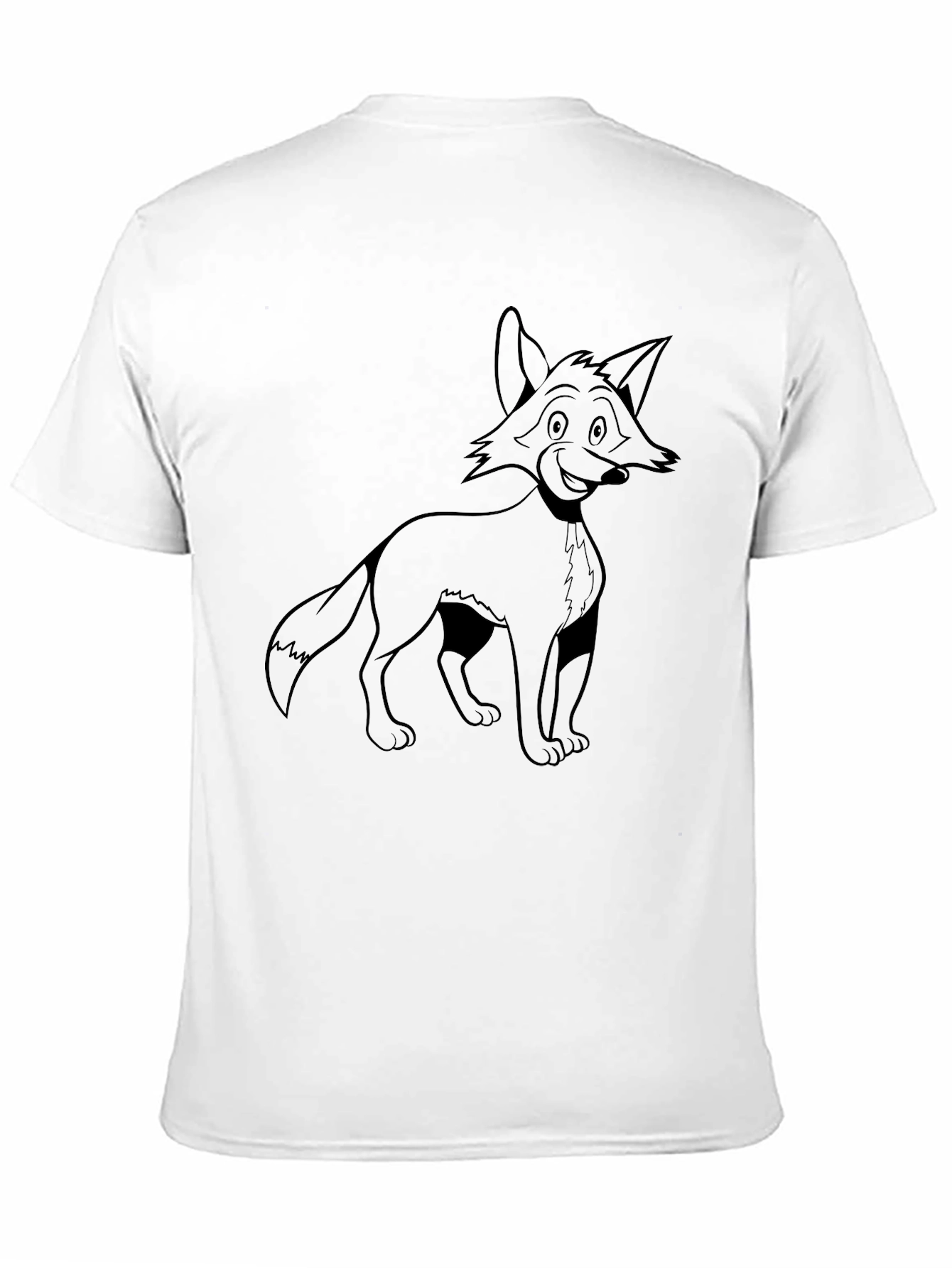 Black Fox Graphic Tee - Black Casual T-Shirt view 11