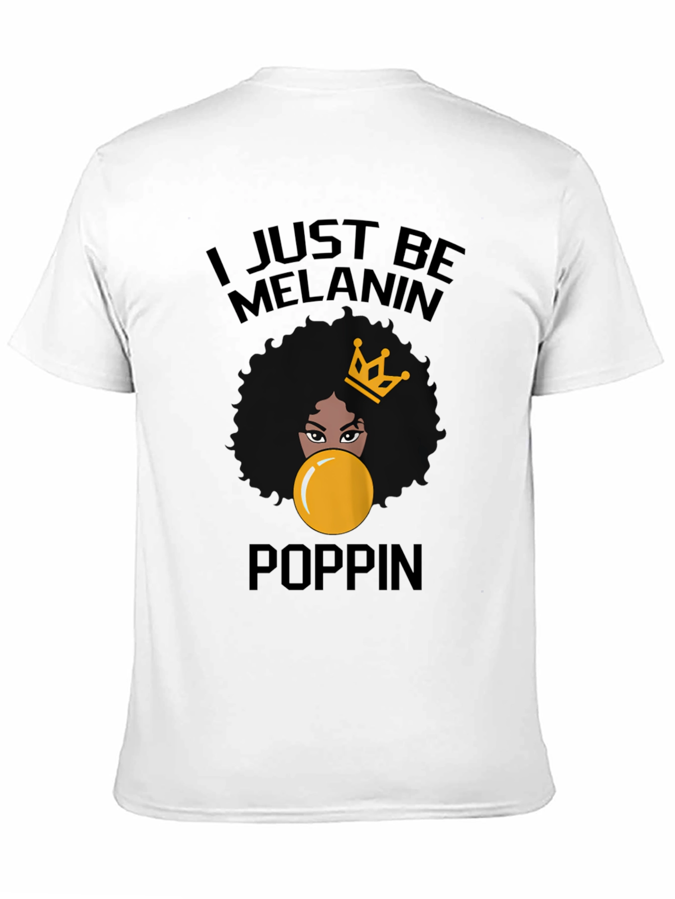 Black Melanin Poppin' Graphic Tee - Stylish Black T-Shirt view 11