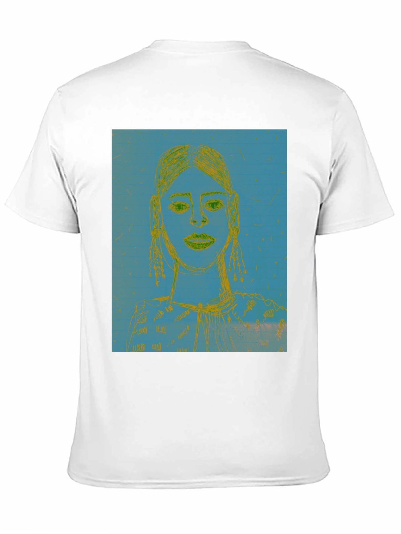 Black Unique Graphic Print Crew Neck Tee view 11