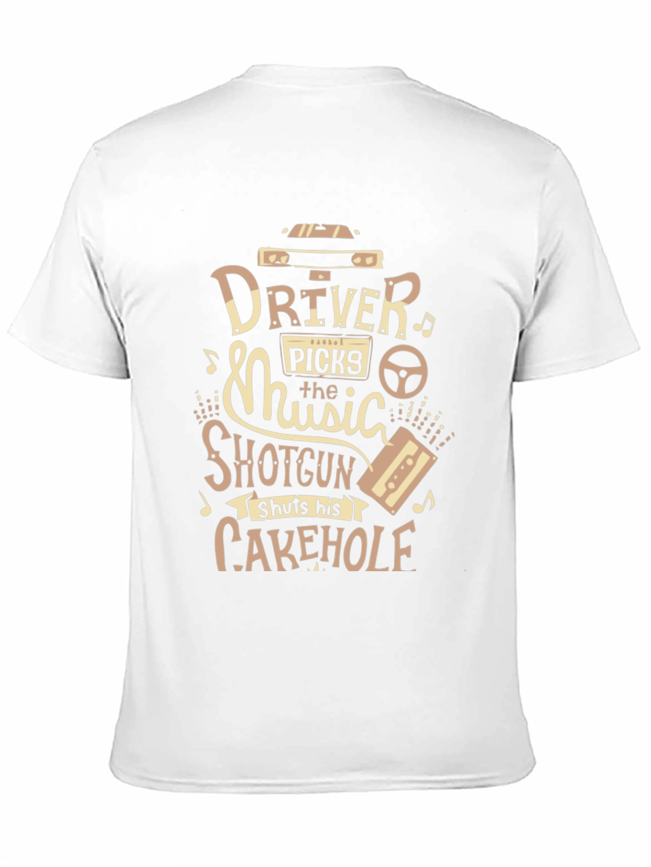 Black Driver Picks The Music Graphic T-Shirt view 11