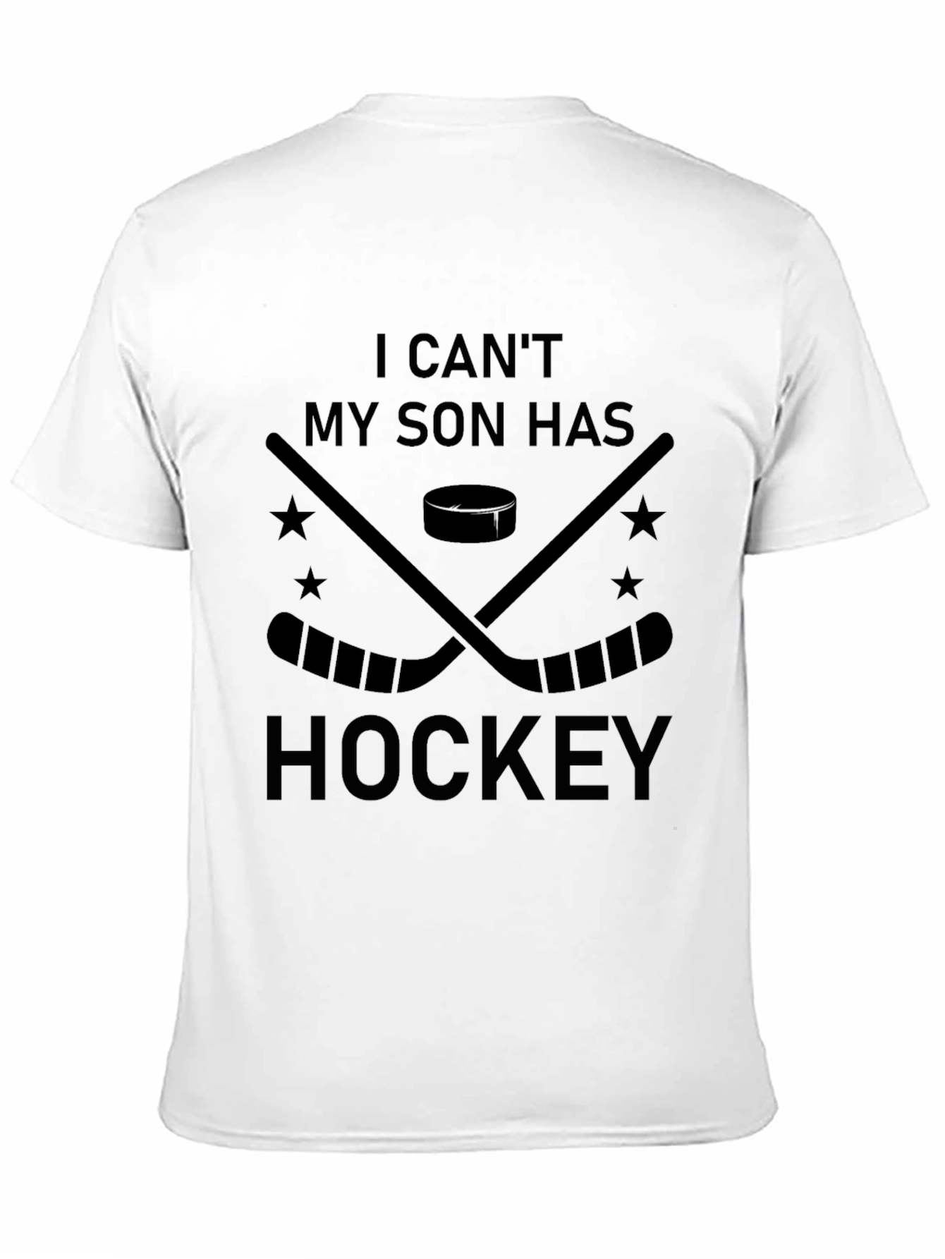Black Hockey Son T-Shirt - Game Day Dad Tee view 11