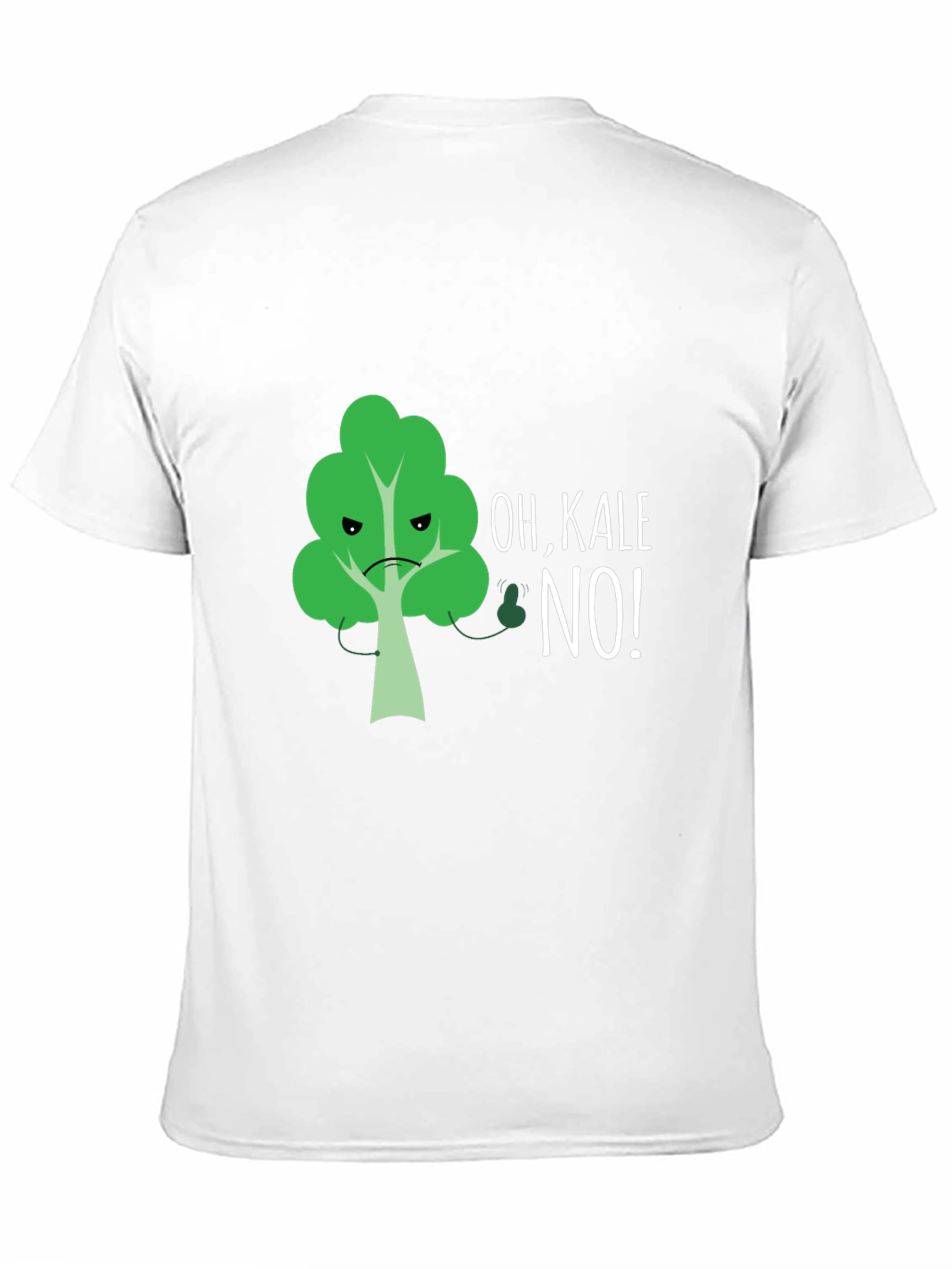 Black Oh, Kale No! Funny Graphic T-Shirt view 11