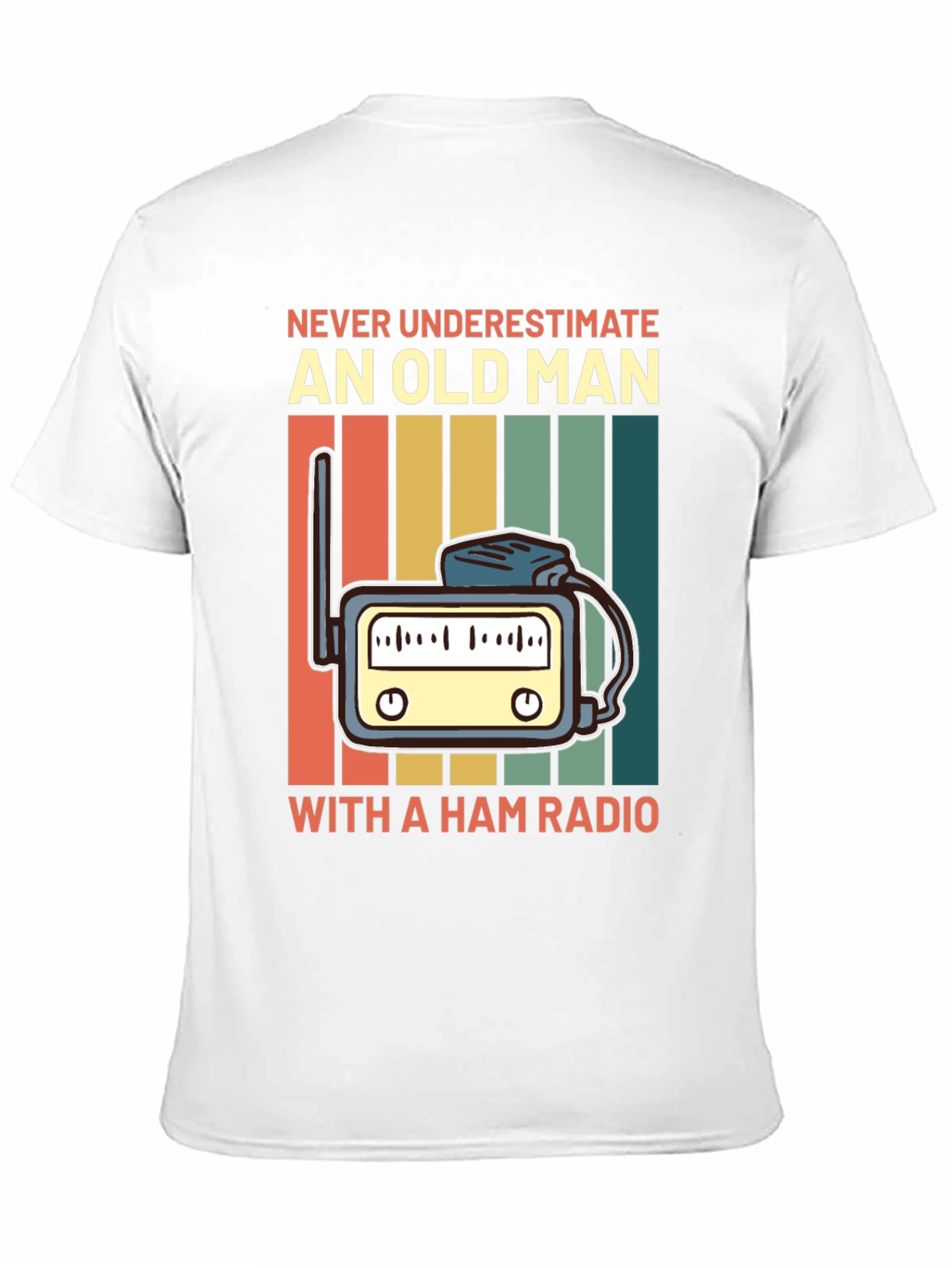 Black Ham Radio Old Man T-Shirt - Funny Amateur Radio Tee view 11
