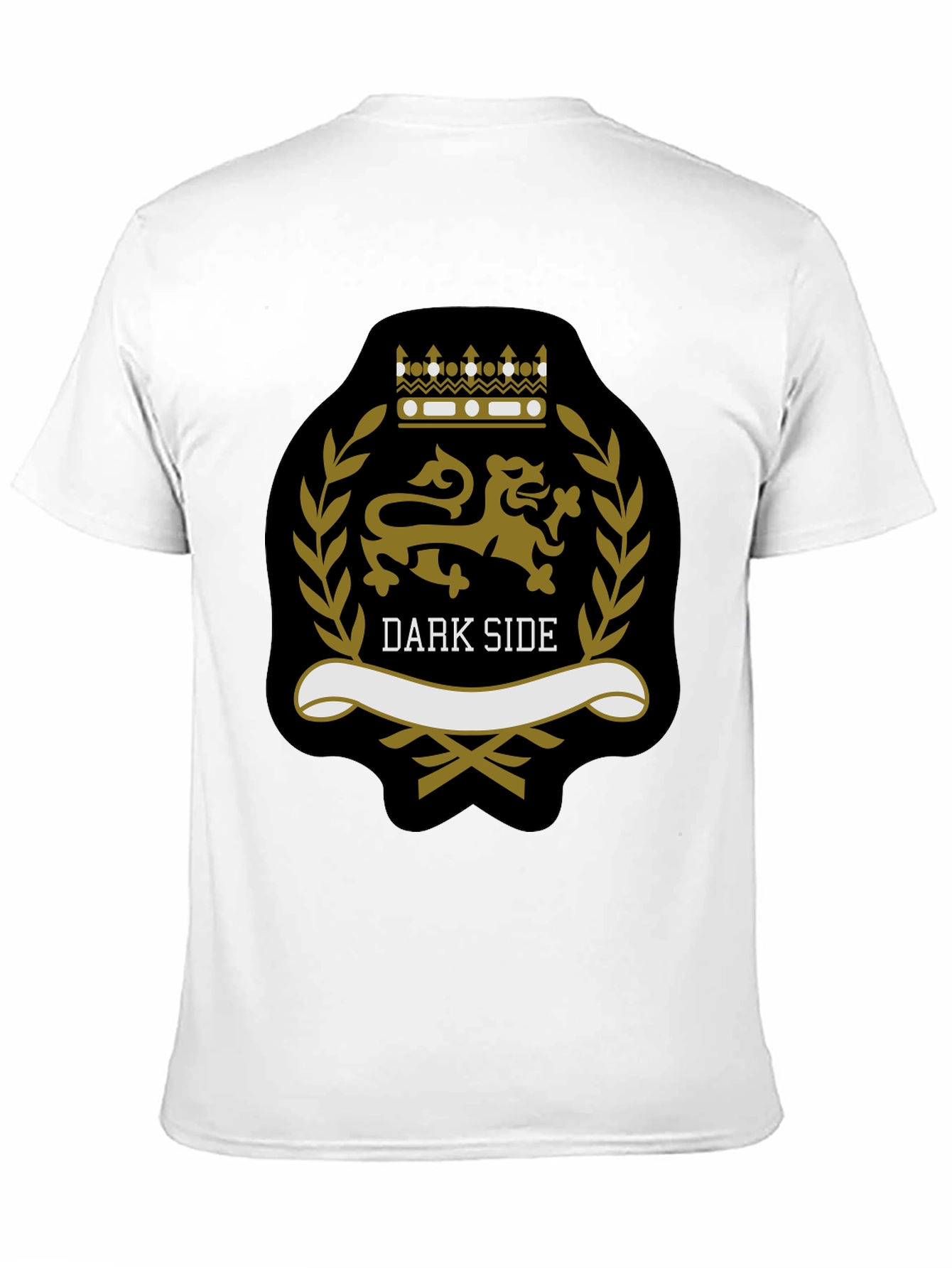 Black Dark Side Lion Crest Graphic Tee - Stylish Menswear view 11