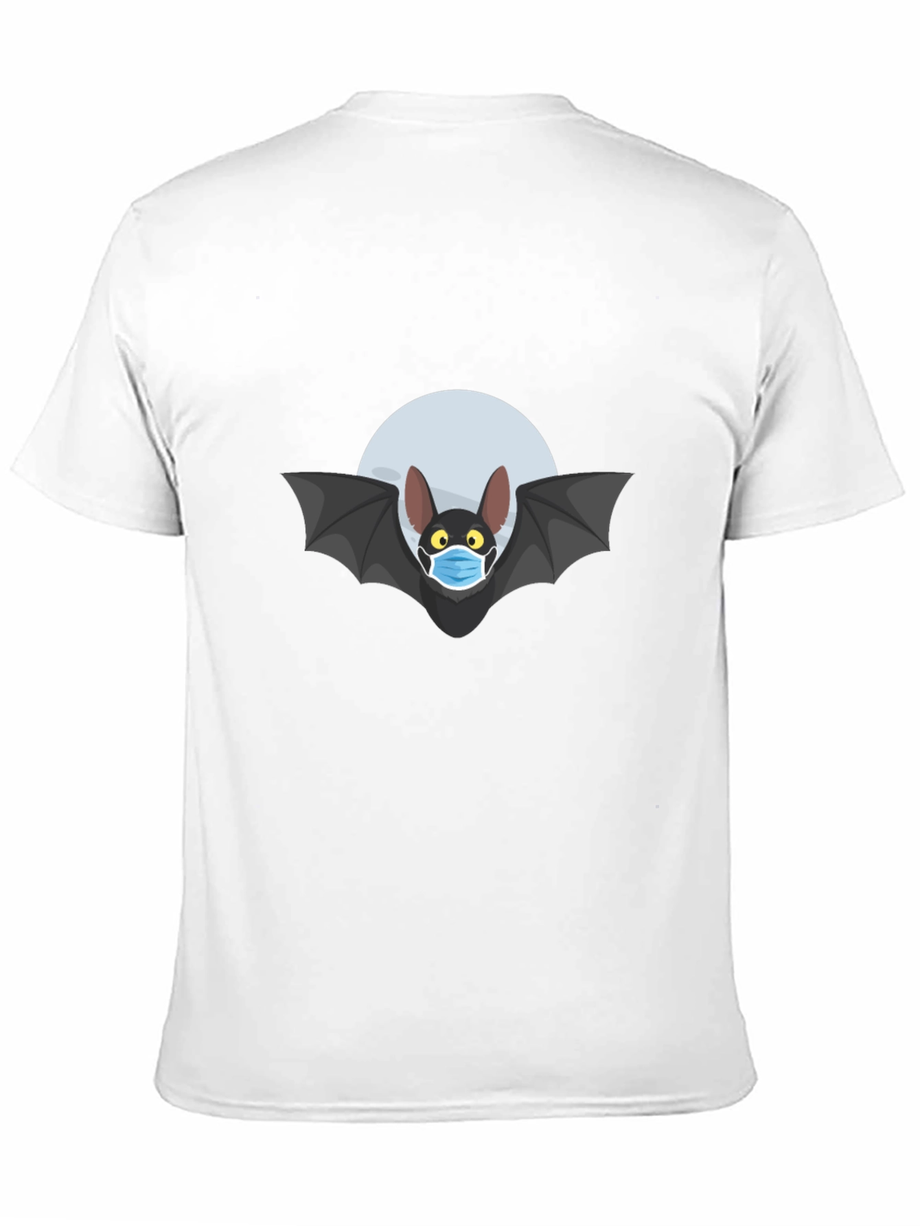 Black Masked Bat T-Shirt - Spooky Season Essential view 11
