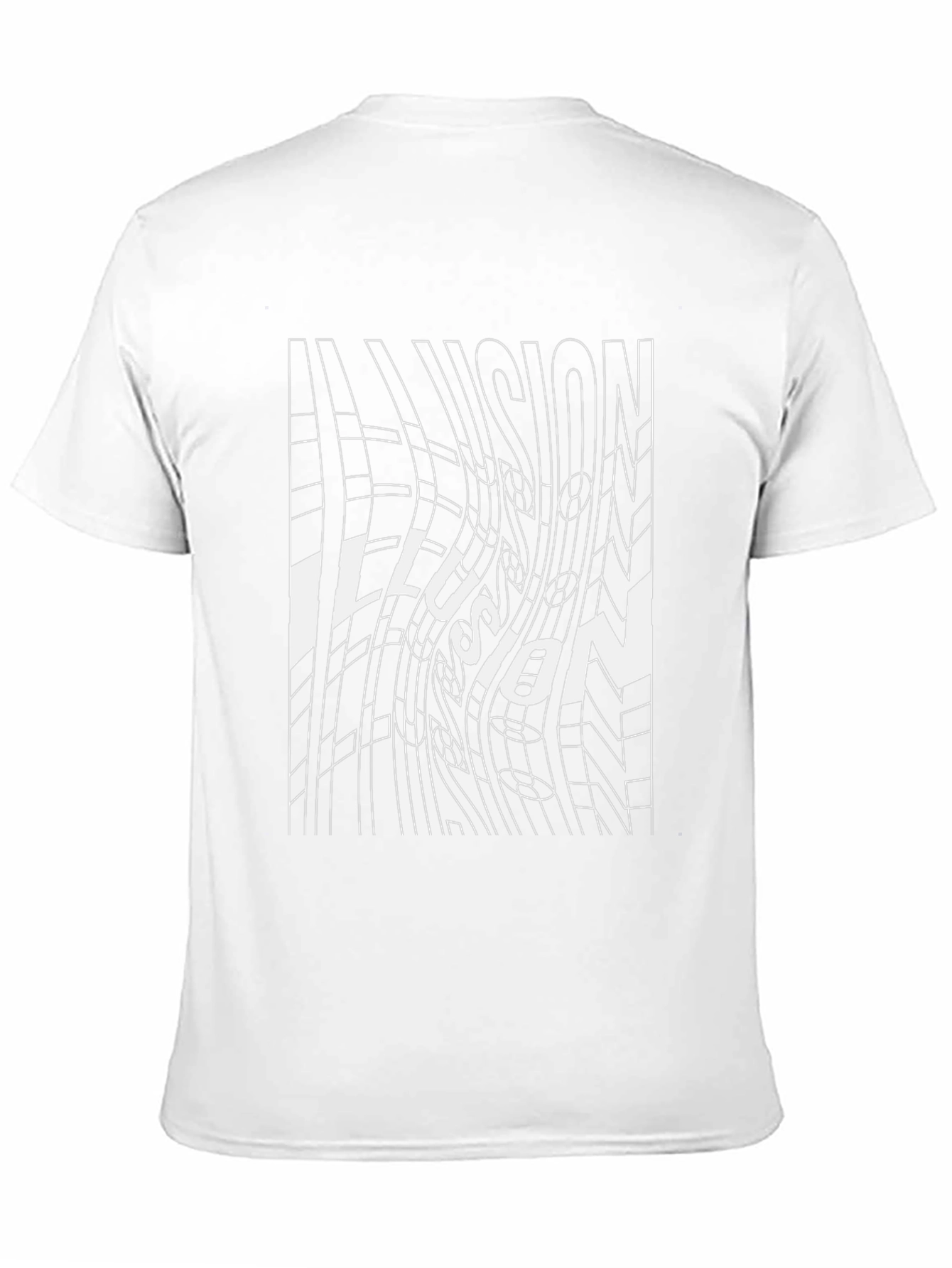 Black Optical Illusion Graphic Tee - Black view 11