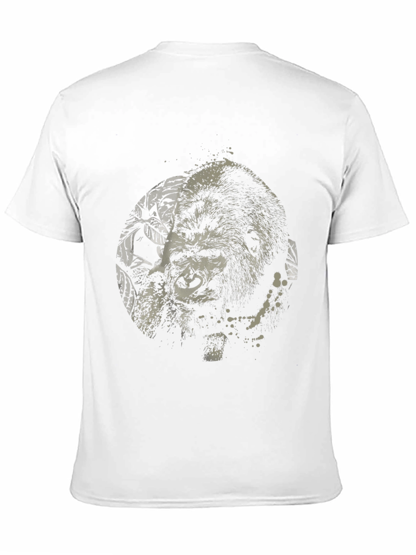 Black Gorilla Graphic Print Black T-Shirt view 11