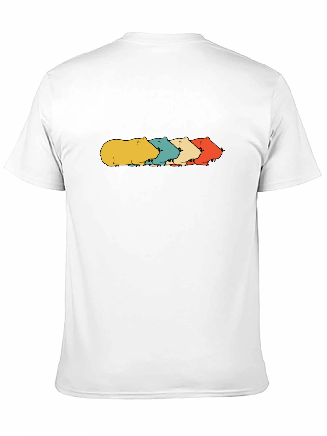 Black Capybara Retro T-Shirt - Cool Rodent Tee view 11