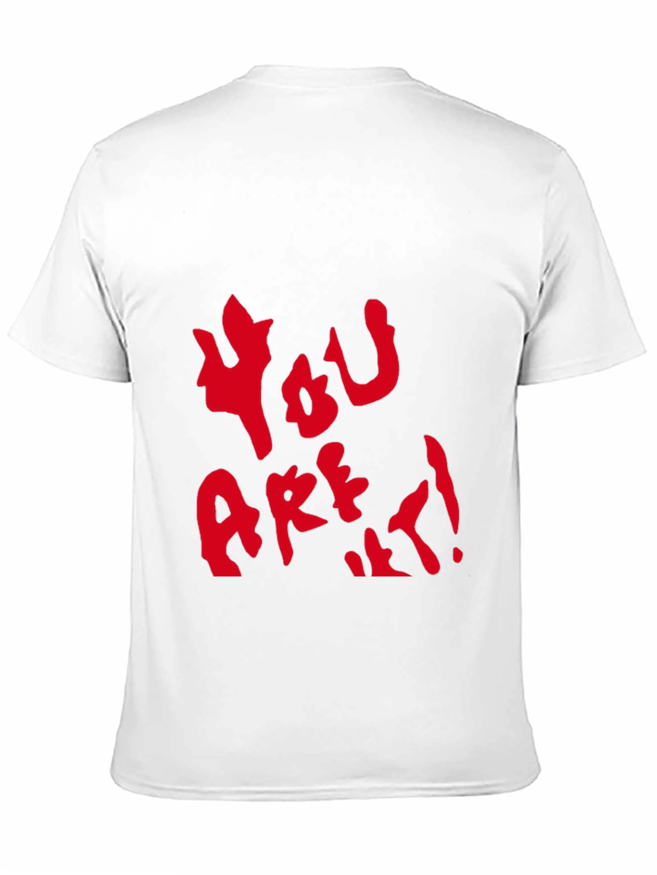 Black YOU ARE IT! Graphic Tee - Casual Black T-Shirt view 11