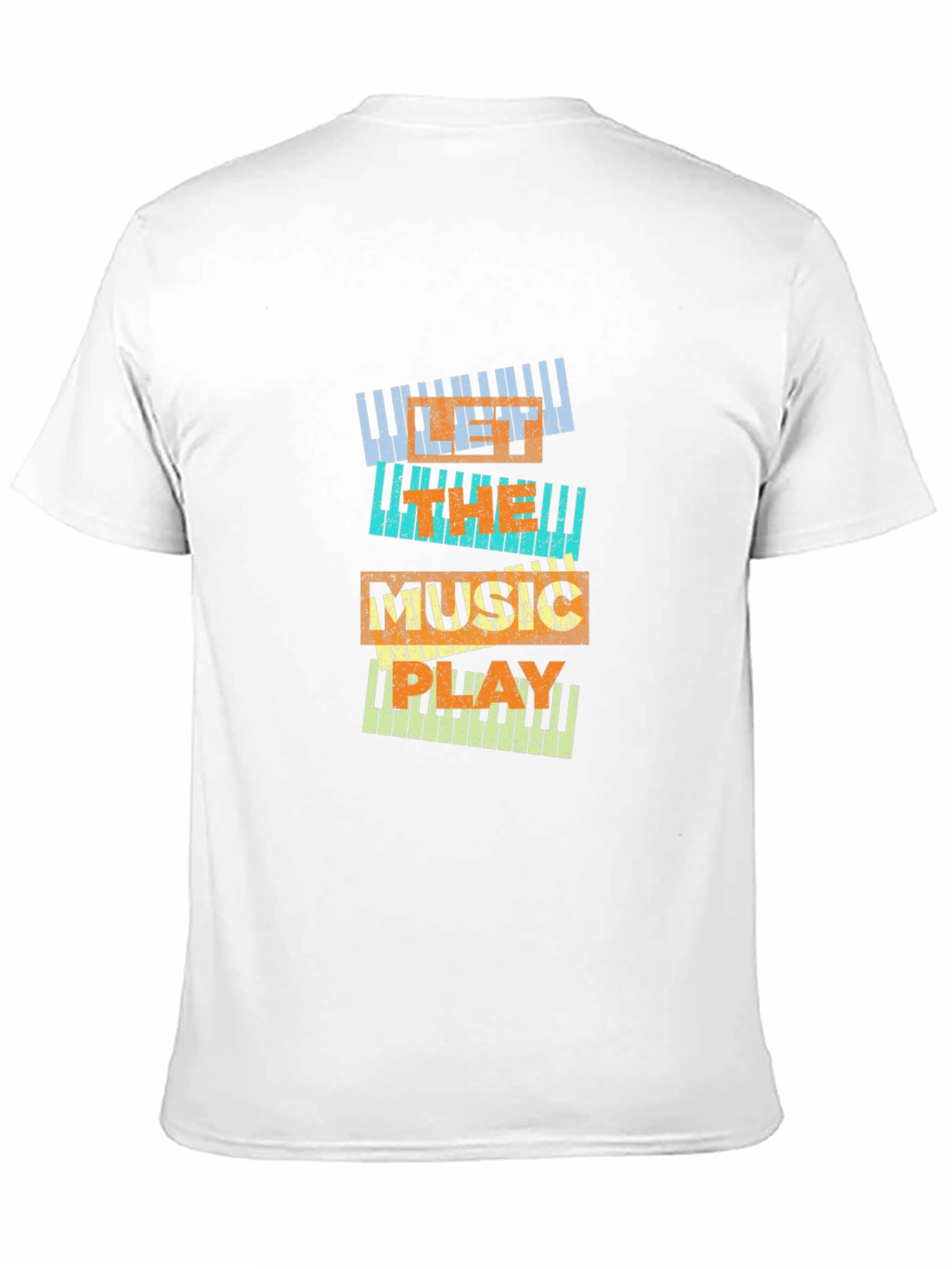 Black Music Lover Piano Keys T-Shirt view 11