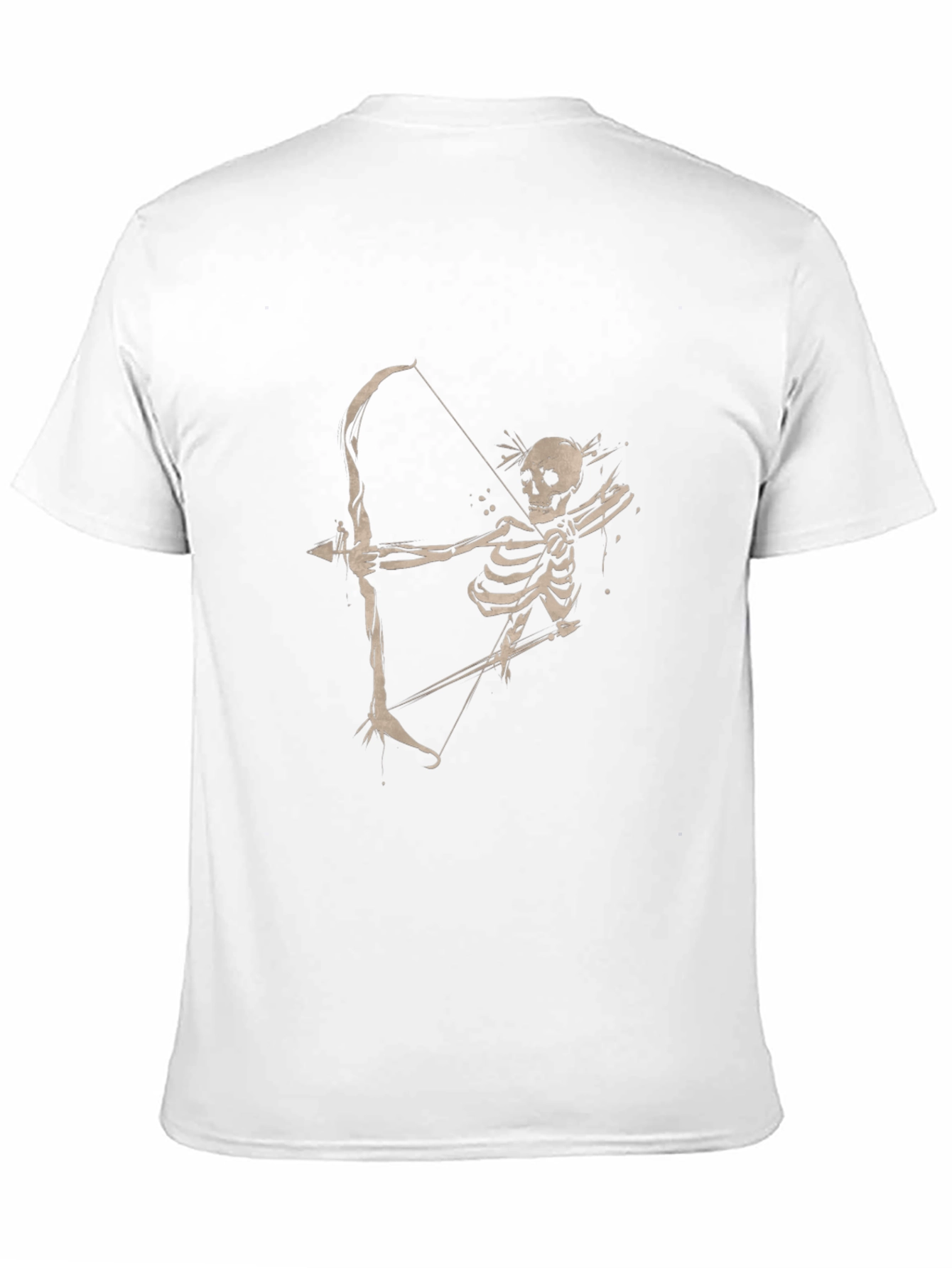 Black Skeleton Archer Graphic Tee - Classic Black T-Shirt view 11