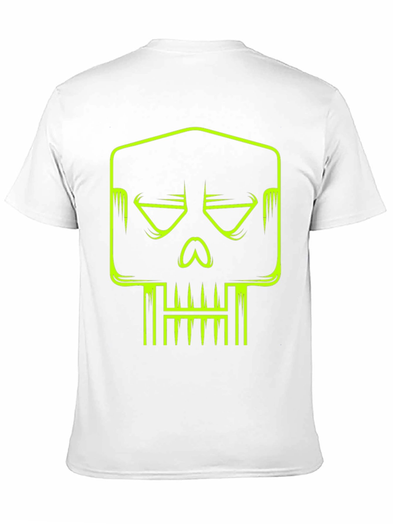 Black Neon Skull Graphic T-Shirt - Modern Streetwear view 11