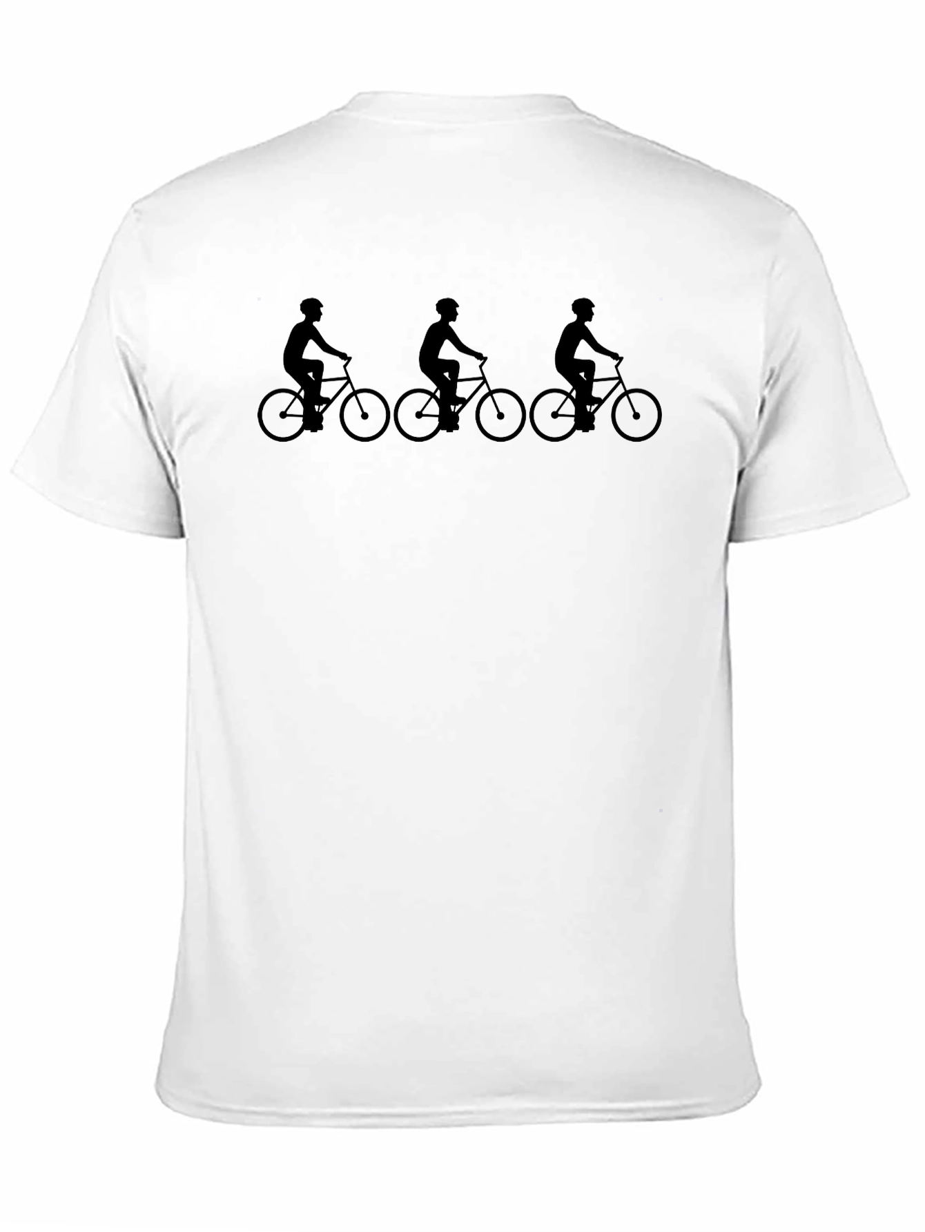Black Cyclist Silhouette Graphic Tee - Casual Style view 11