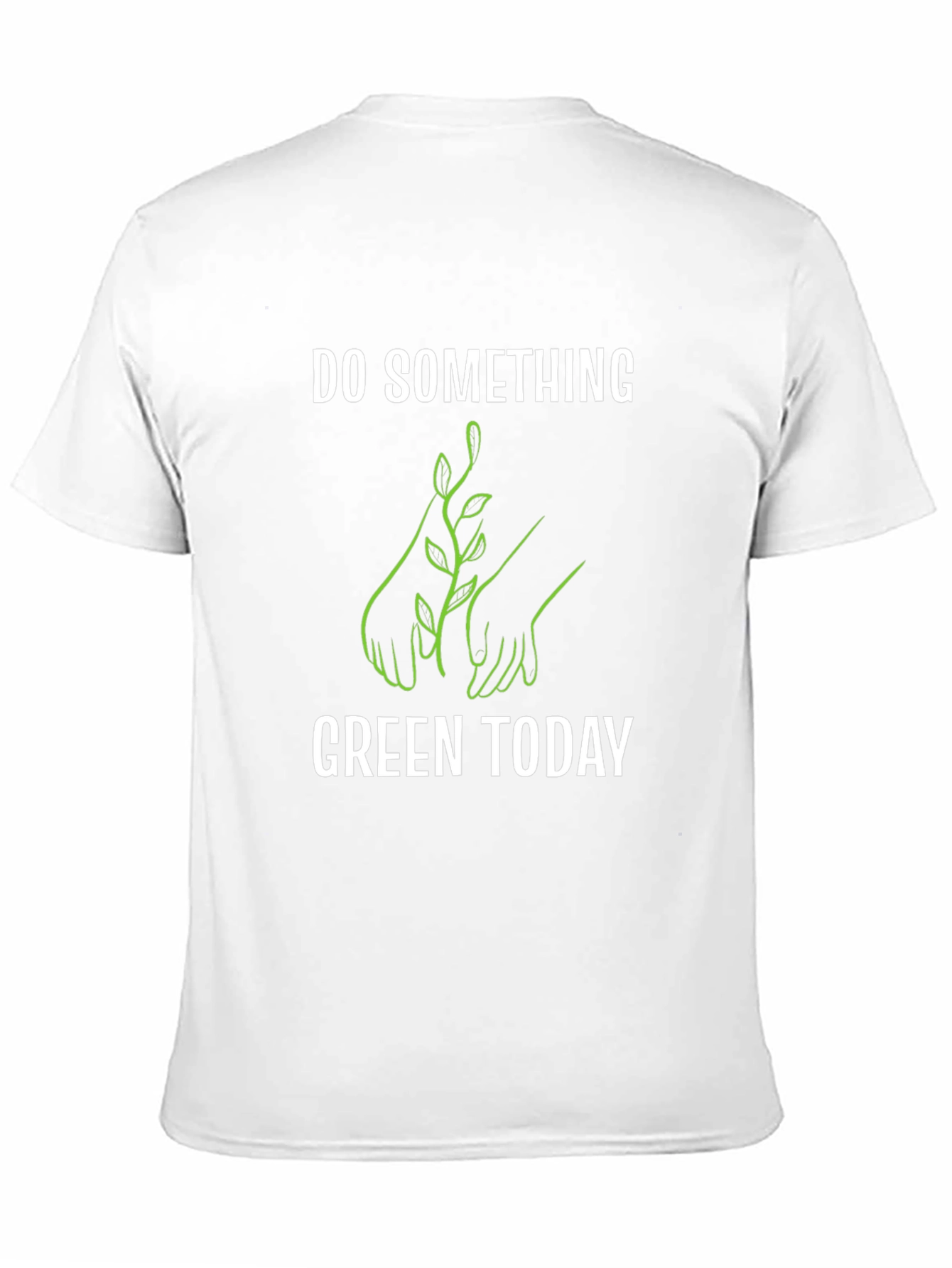Black Eco-Friendly 'Do Something Green Today' T-Shirt view 11
