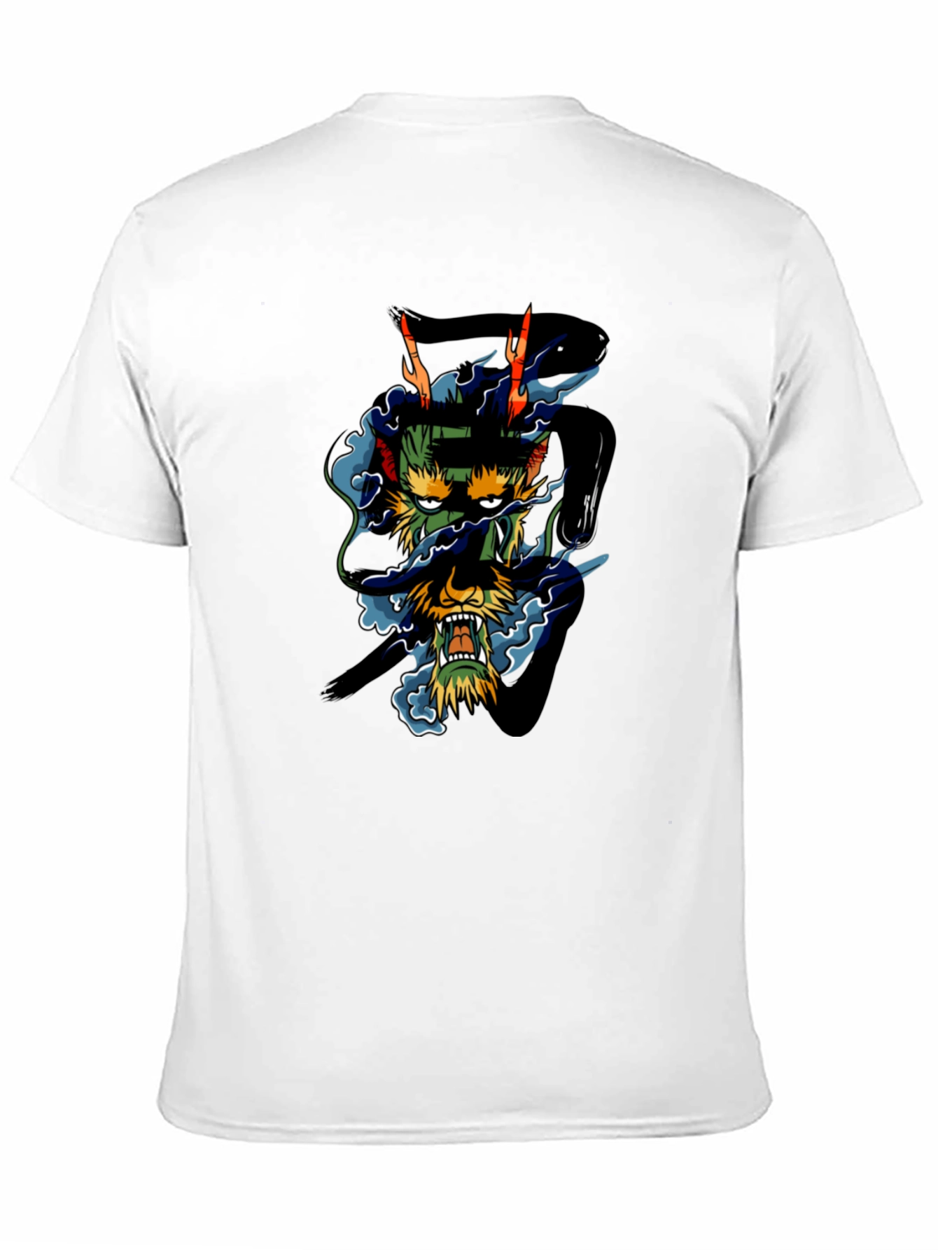 Black Dragon Graphic Black T-Shirt - Unique Design view 11