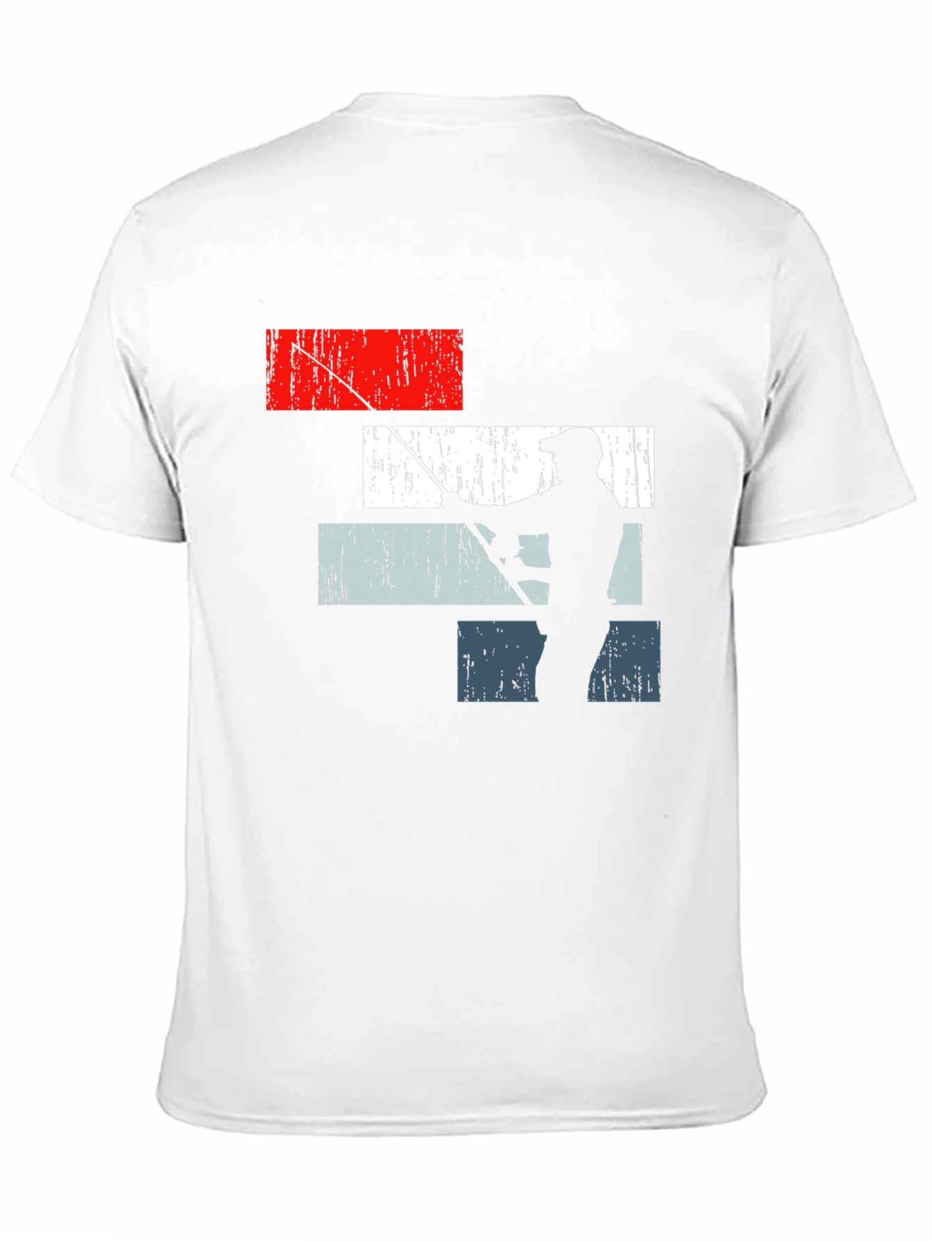 Black Fishing Silhouette Graphic T-Shirt - Angler Style view 11