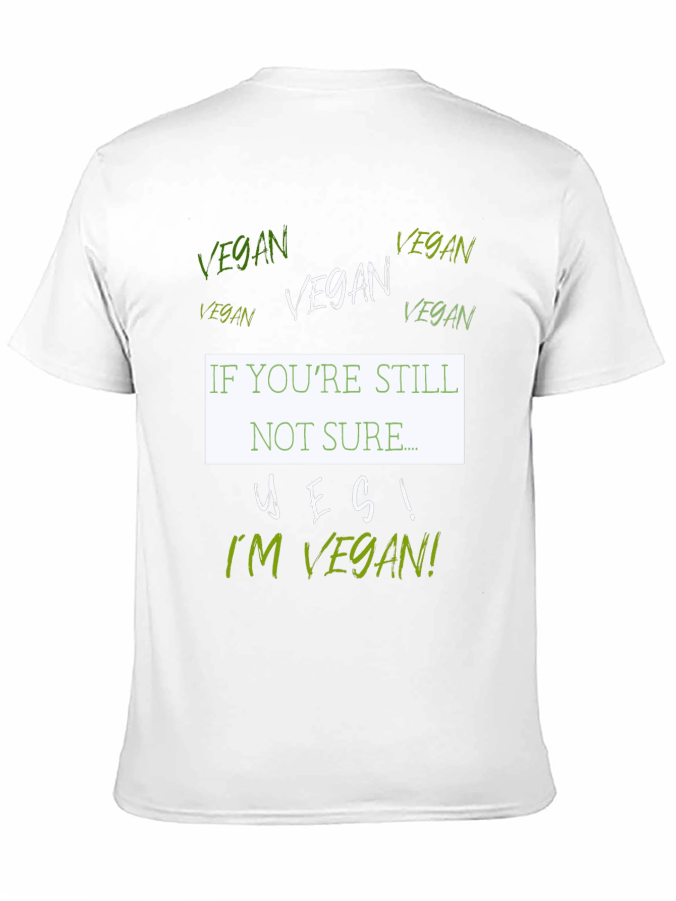 Black Vegan T-Shirt - "If You're Still Not Sure..." view 11