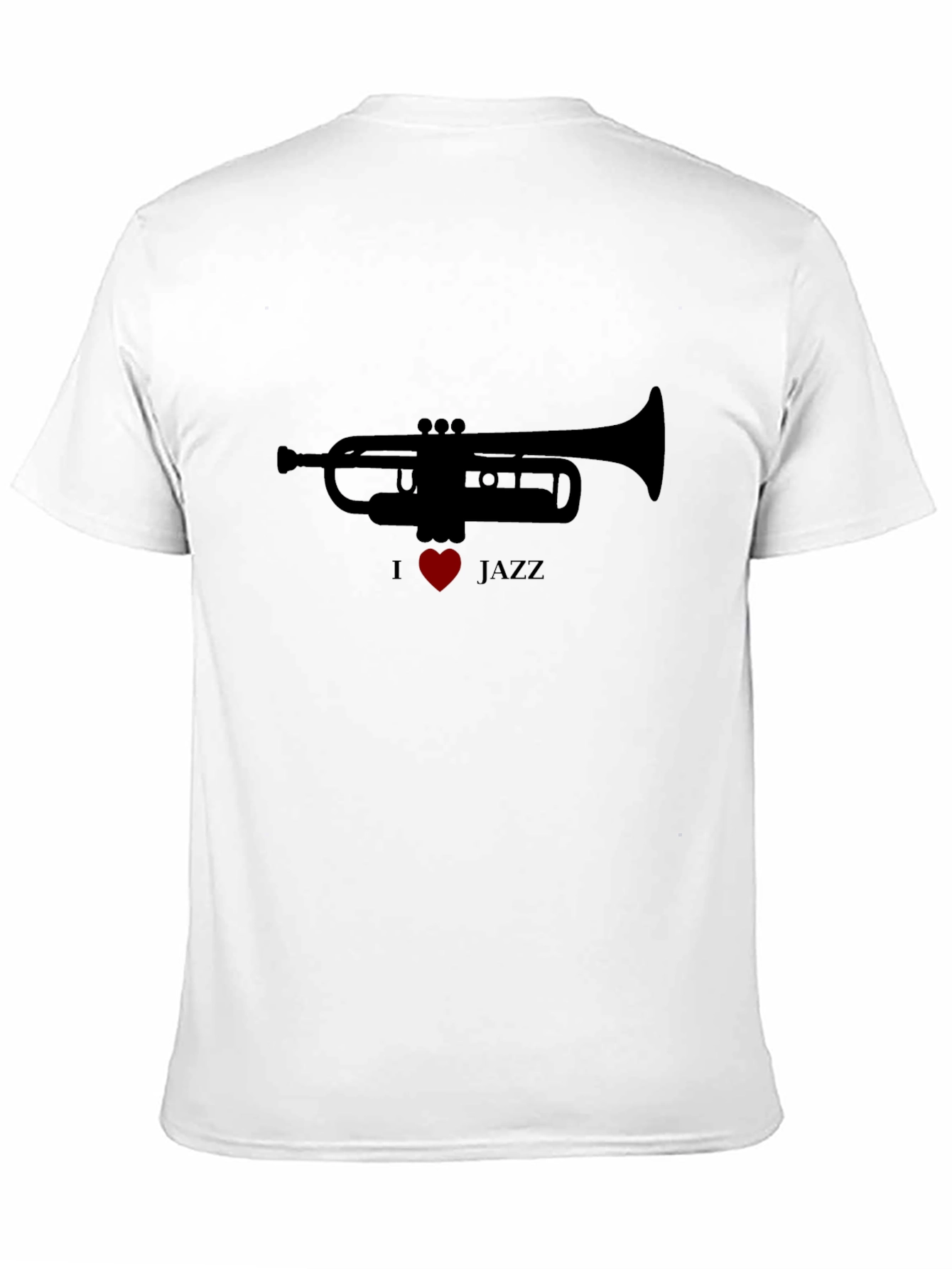 Black I Heart Jazz Trumpet T-Shirt view 11