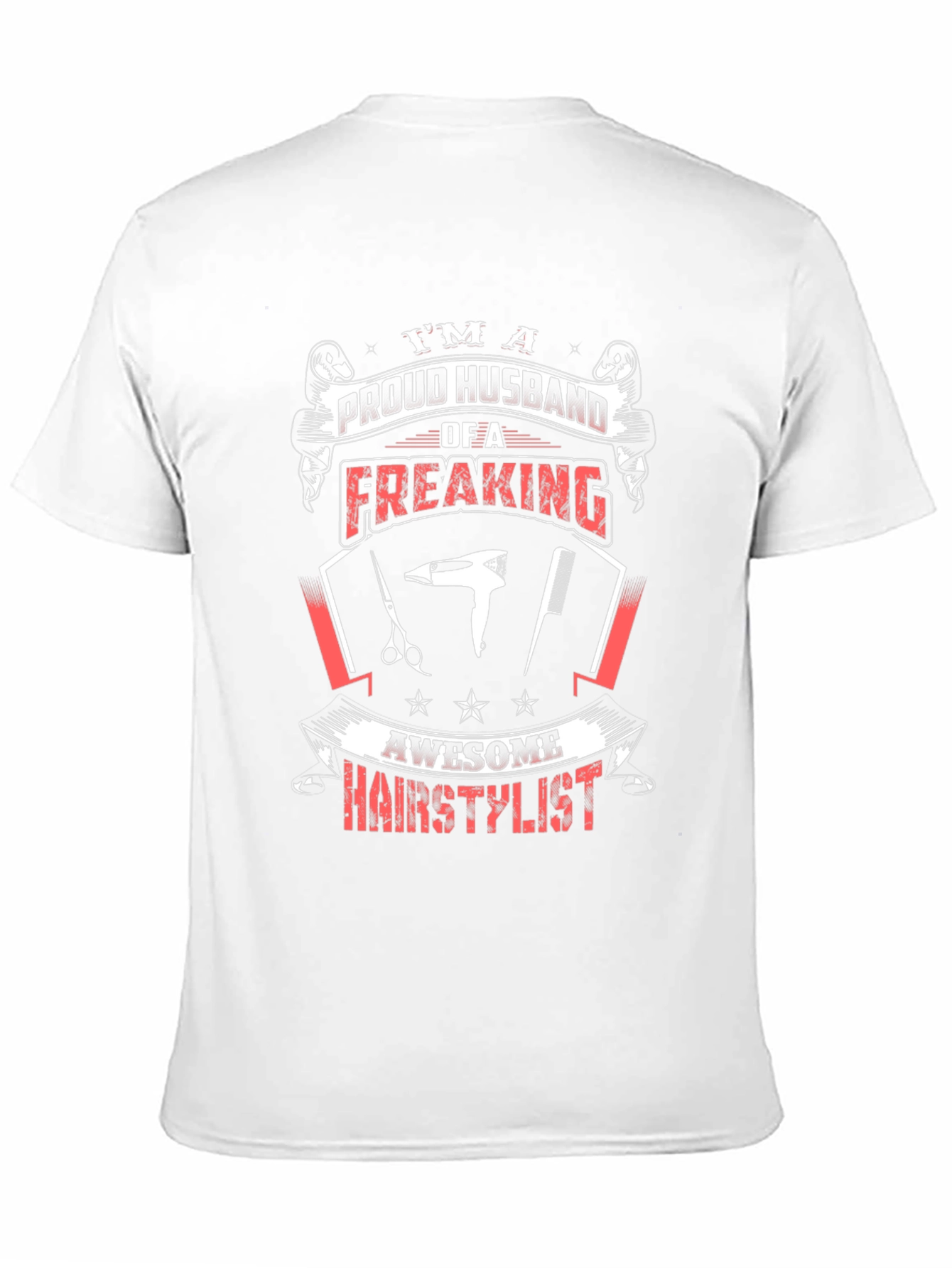Proud Husband Hairstylist Graphic Tee - 11