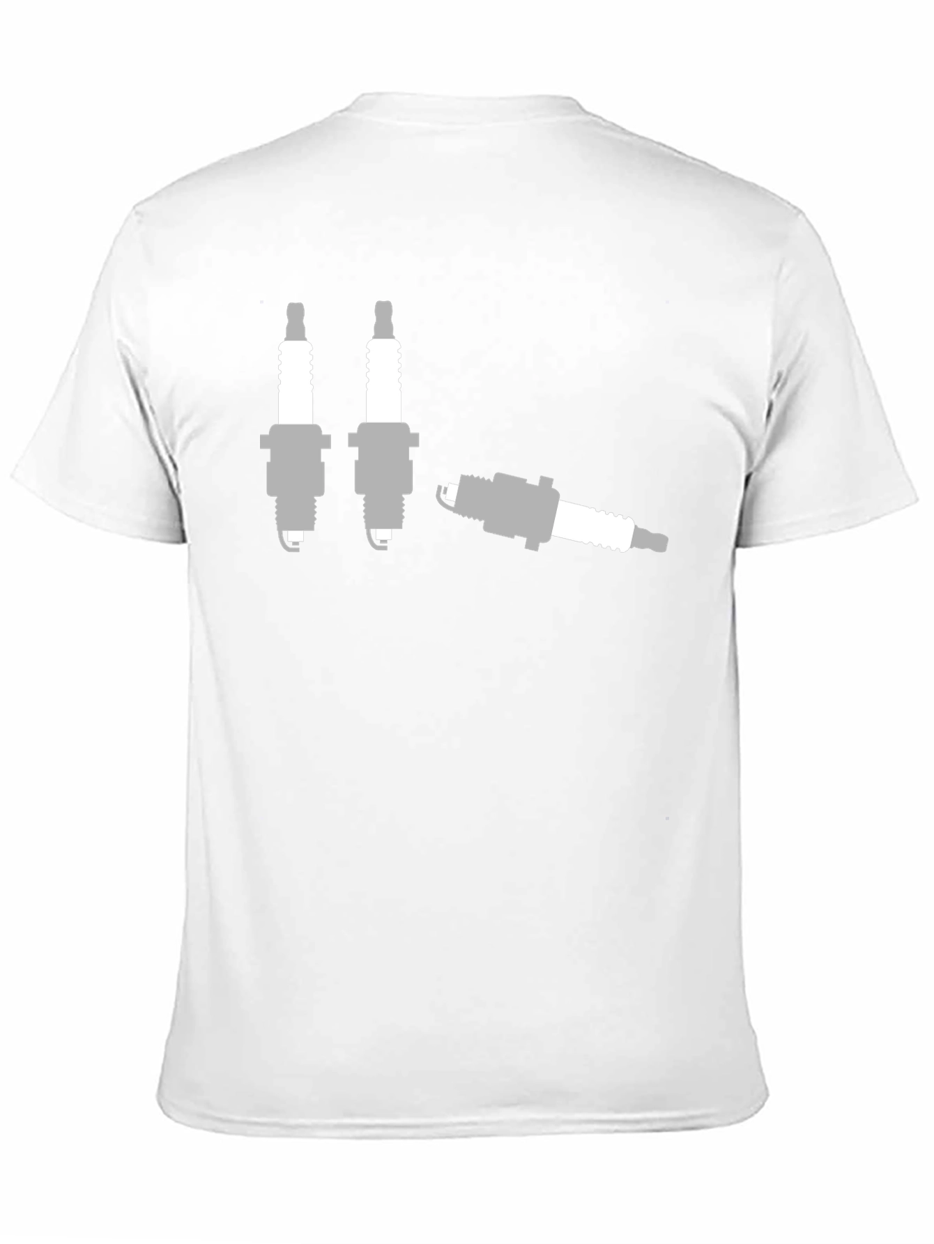 Black Spark Plug Graphic T-Shirt - Mechanic Humor Tee view 11