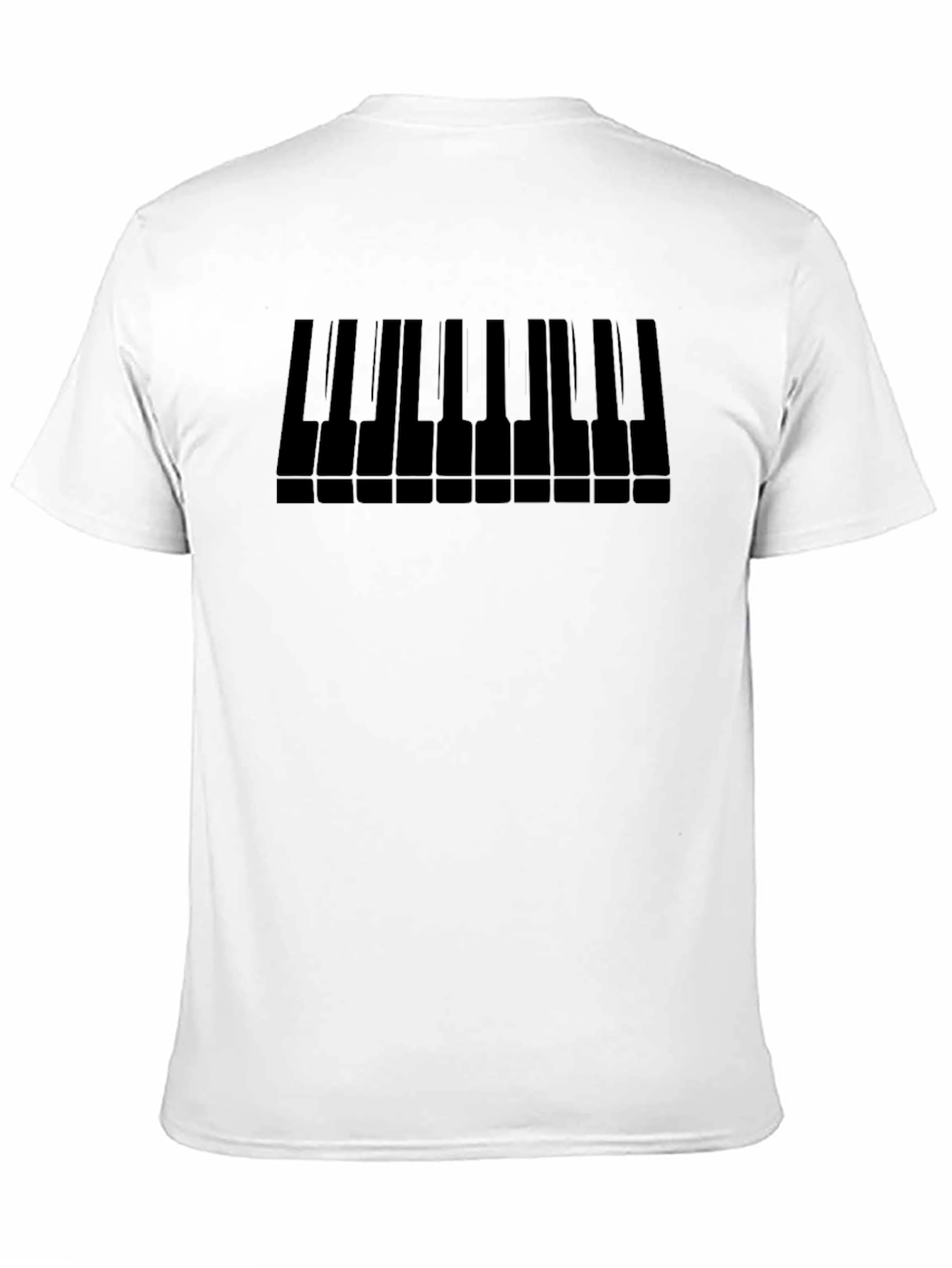Black Piano Keys Graphic T-Shirt - Musician's Tee view 11