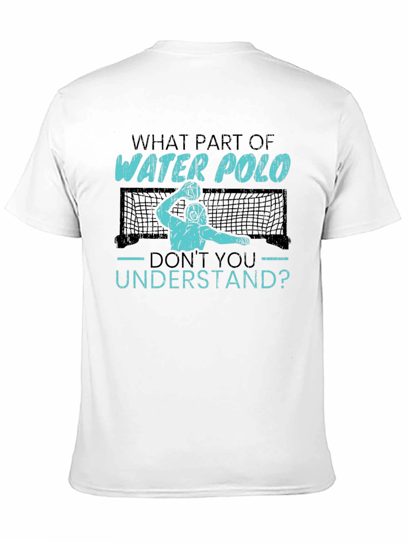 Black Water Polo T-Shirt - Funny Sports Tee view 11