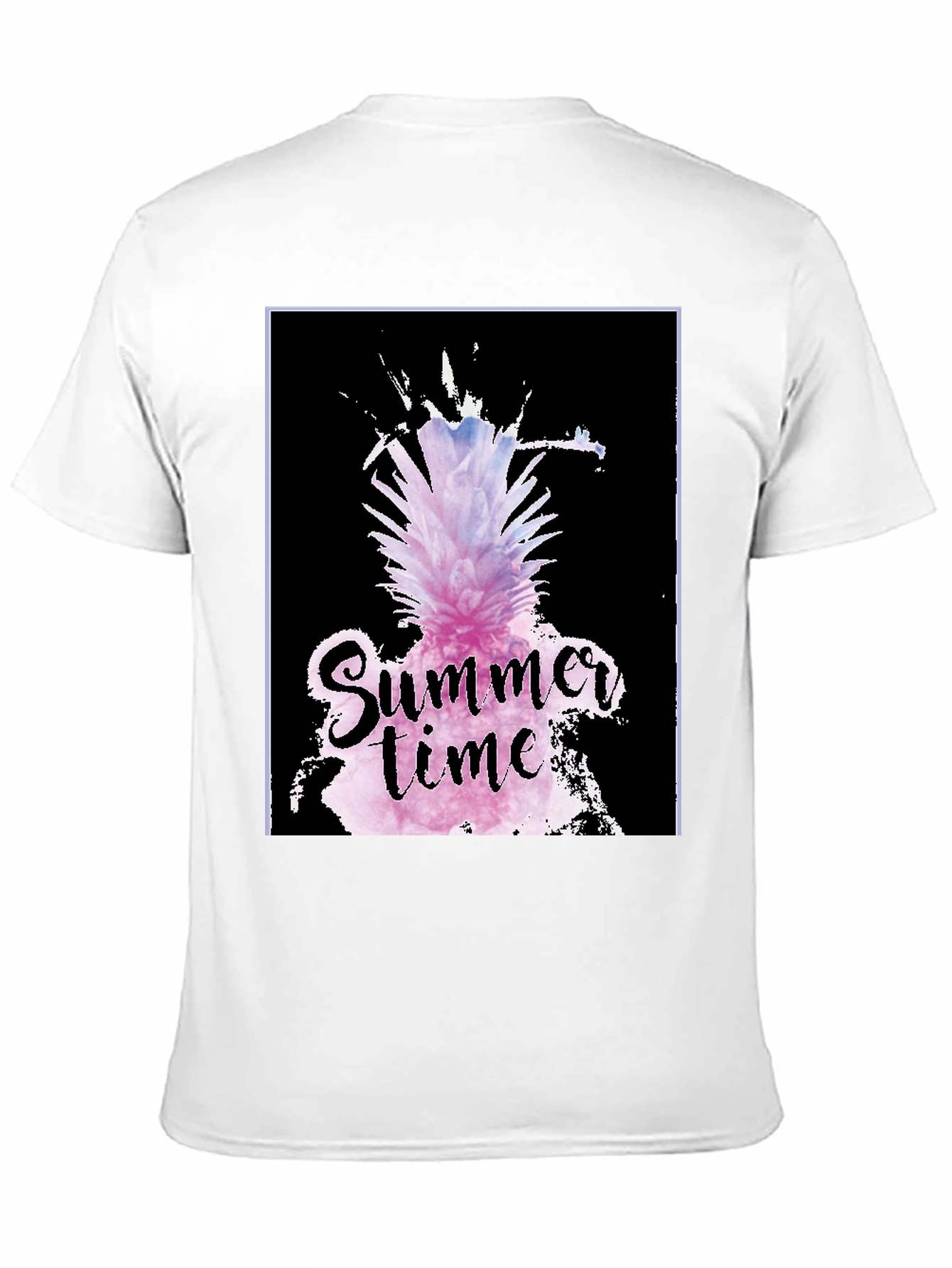 Black Summer Time Pineapple Graphic Tee view 11