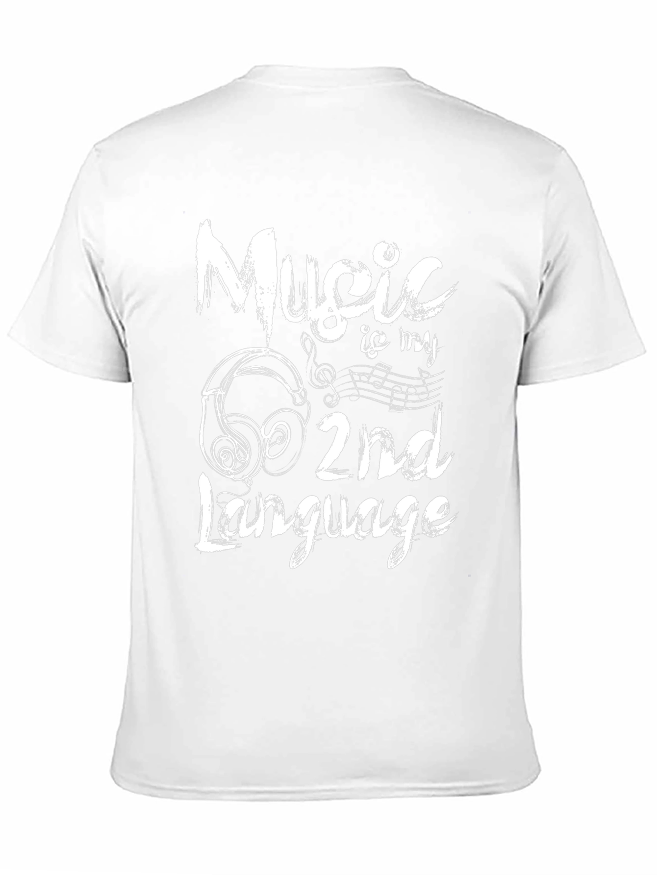 Black Music is My 2nd Language Black Graphic Tee view 11