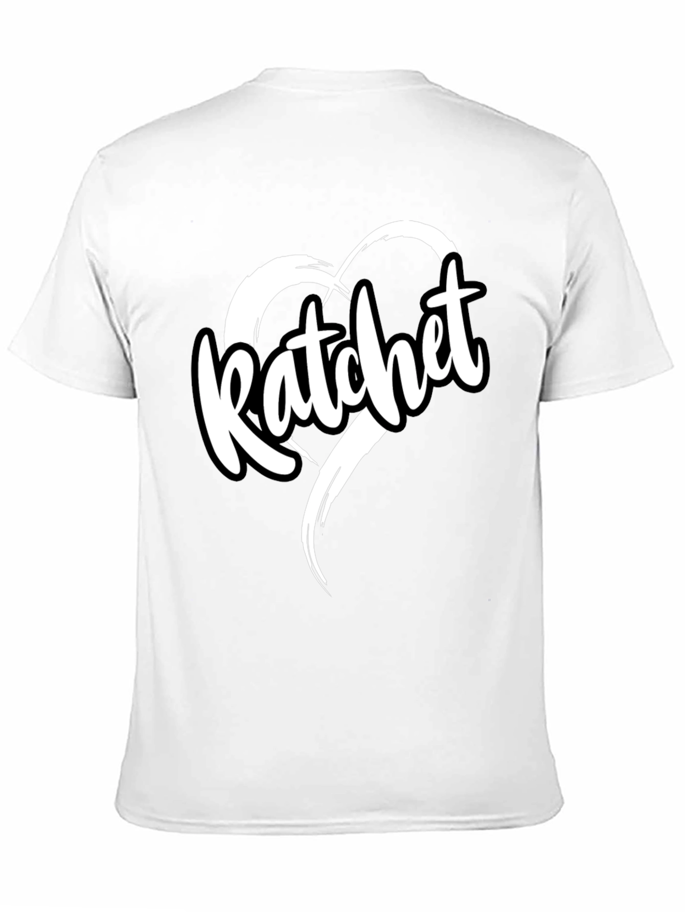 Black Ratchet Heart Graphic Tee - Trendy Black T-Shirt view 11