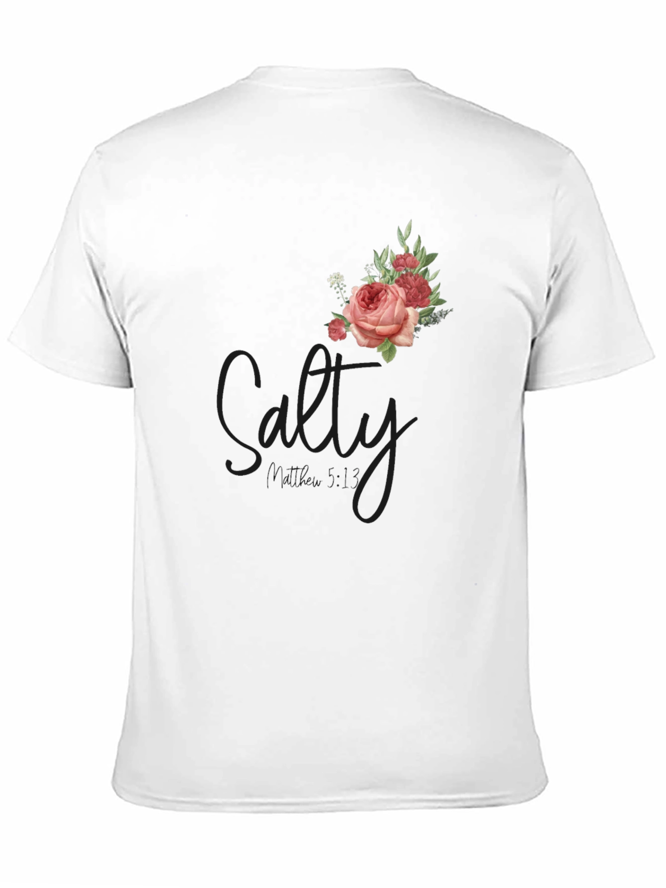 Black Floral Salty Graphic T-Shirt view 11