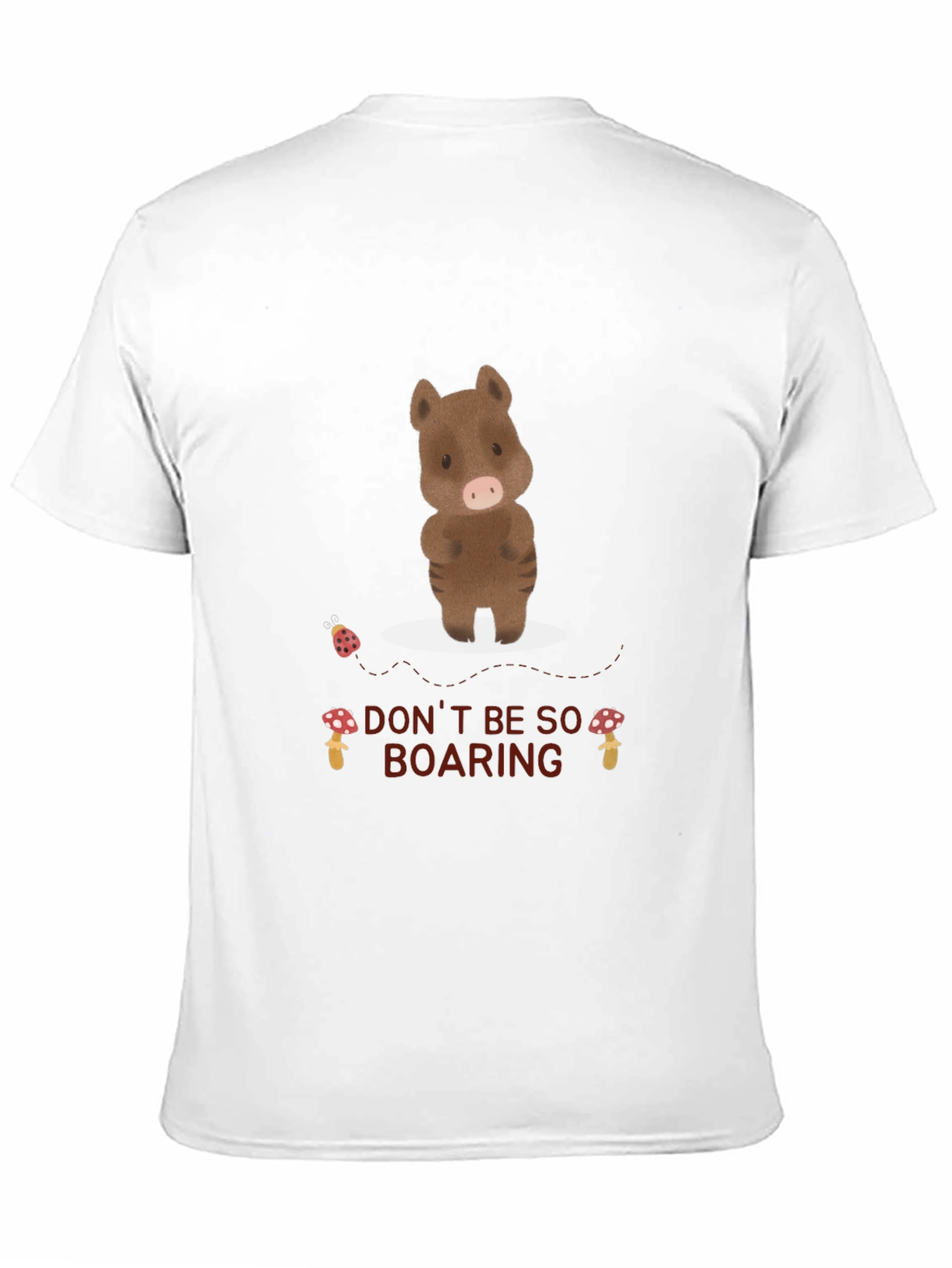 Black Funny Boar T-Shirt - Don't Be So Boaring! view 11