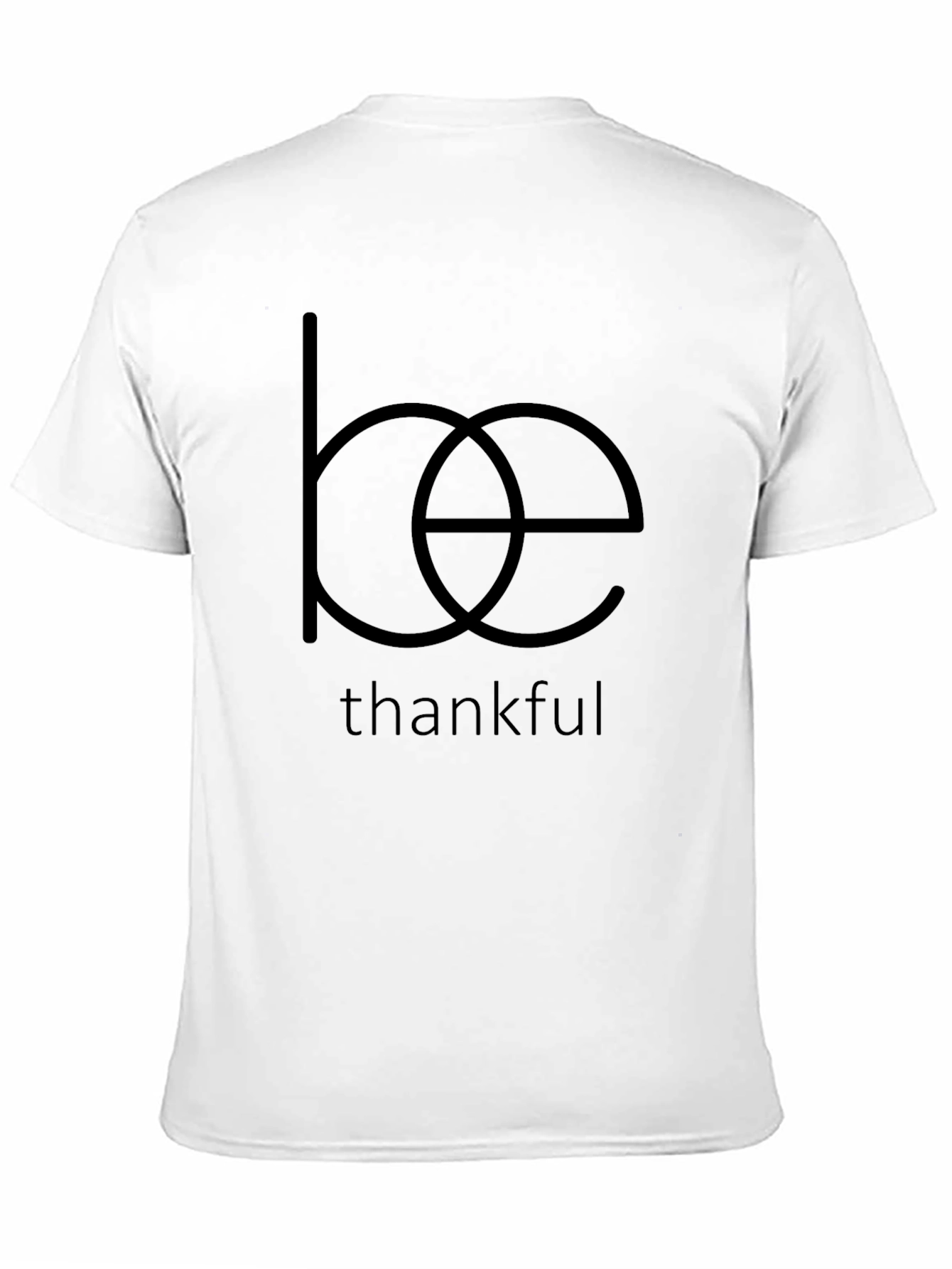 Black Be Thankful Graphic Tee - Soft Cotton Blend view 11