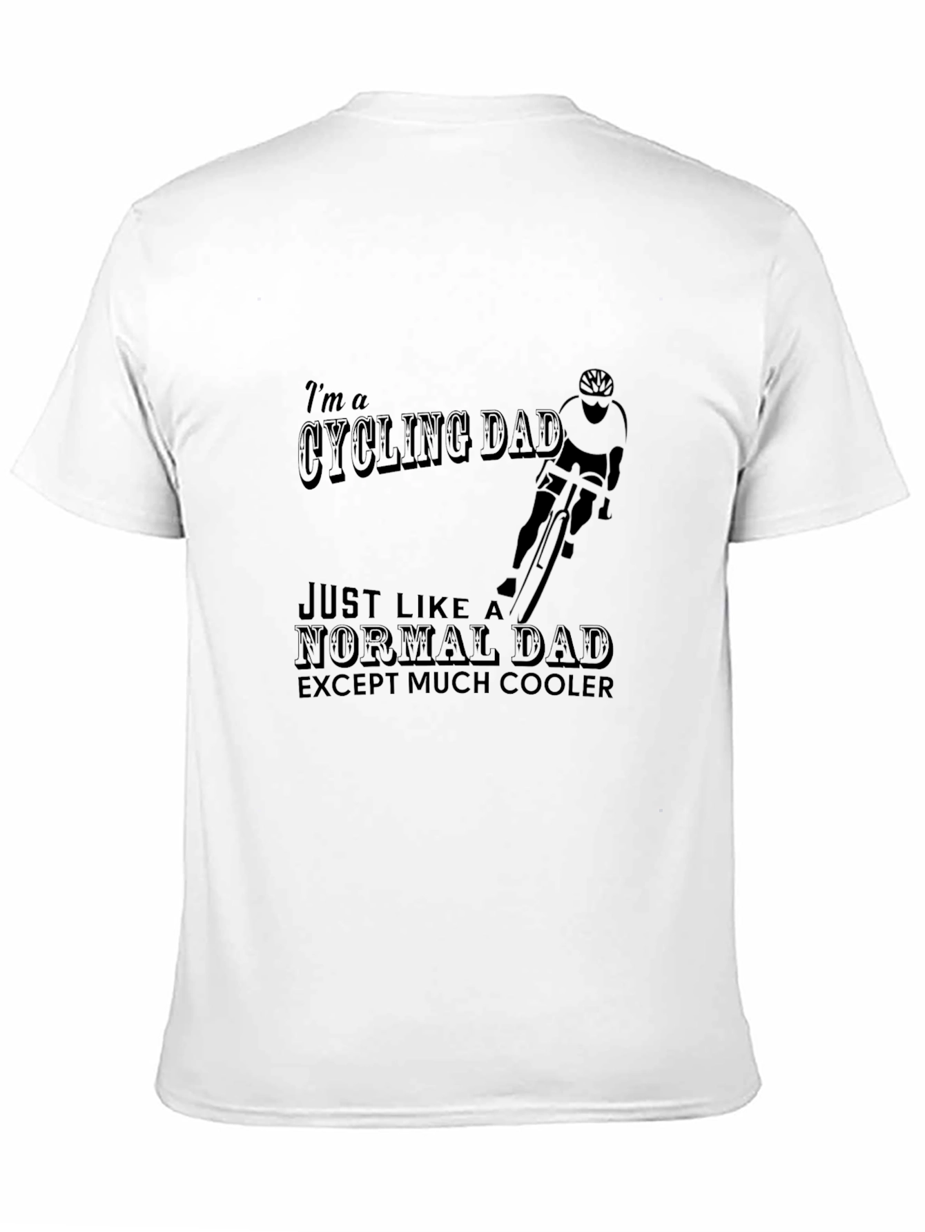 Black Cycling Dad T-Shirt: Cool Father's Day Gift view 11