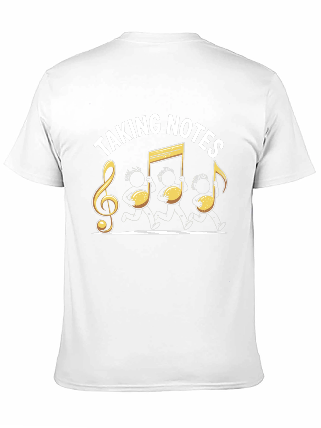 Black Taking Notes Music T-Shirt view 11