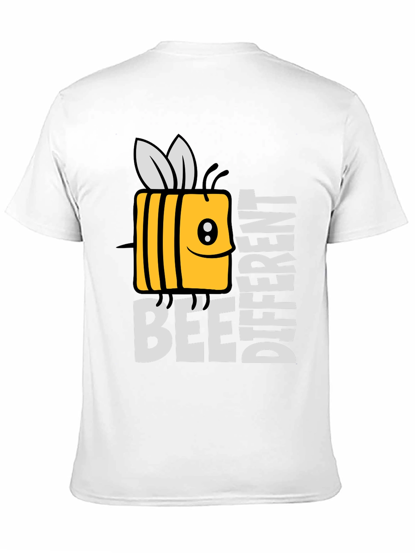 Black Bee Different Graphic Tee - Novelty Humor T-Shirt view 11