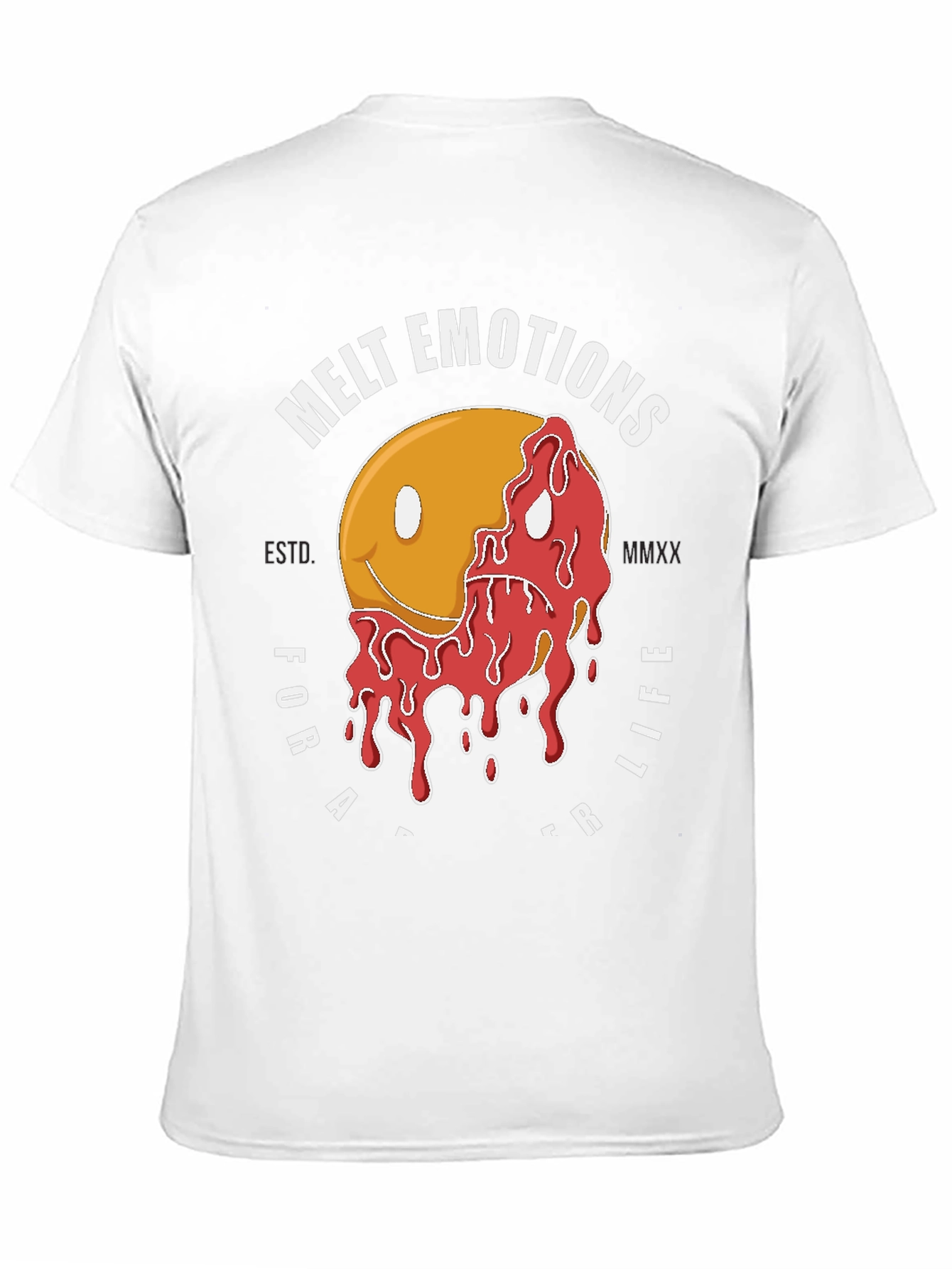 Black Melt Emotions Graphic T-Shirt - Black Cotton Tee view 11