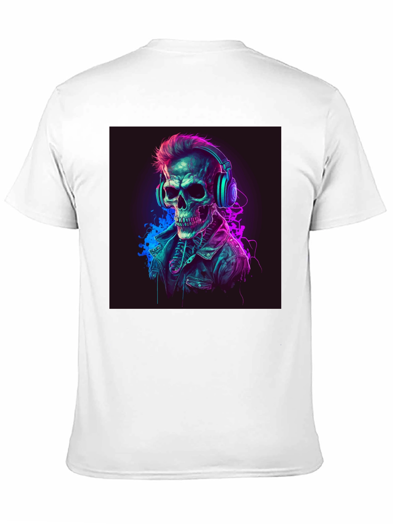 Black Skull DJ Graphic Tee - Cool Edgy Design view 11